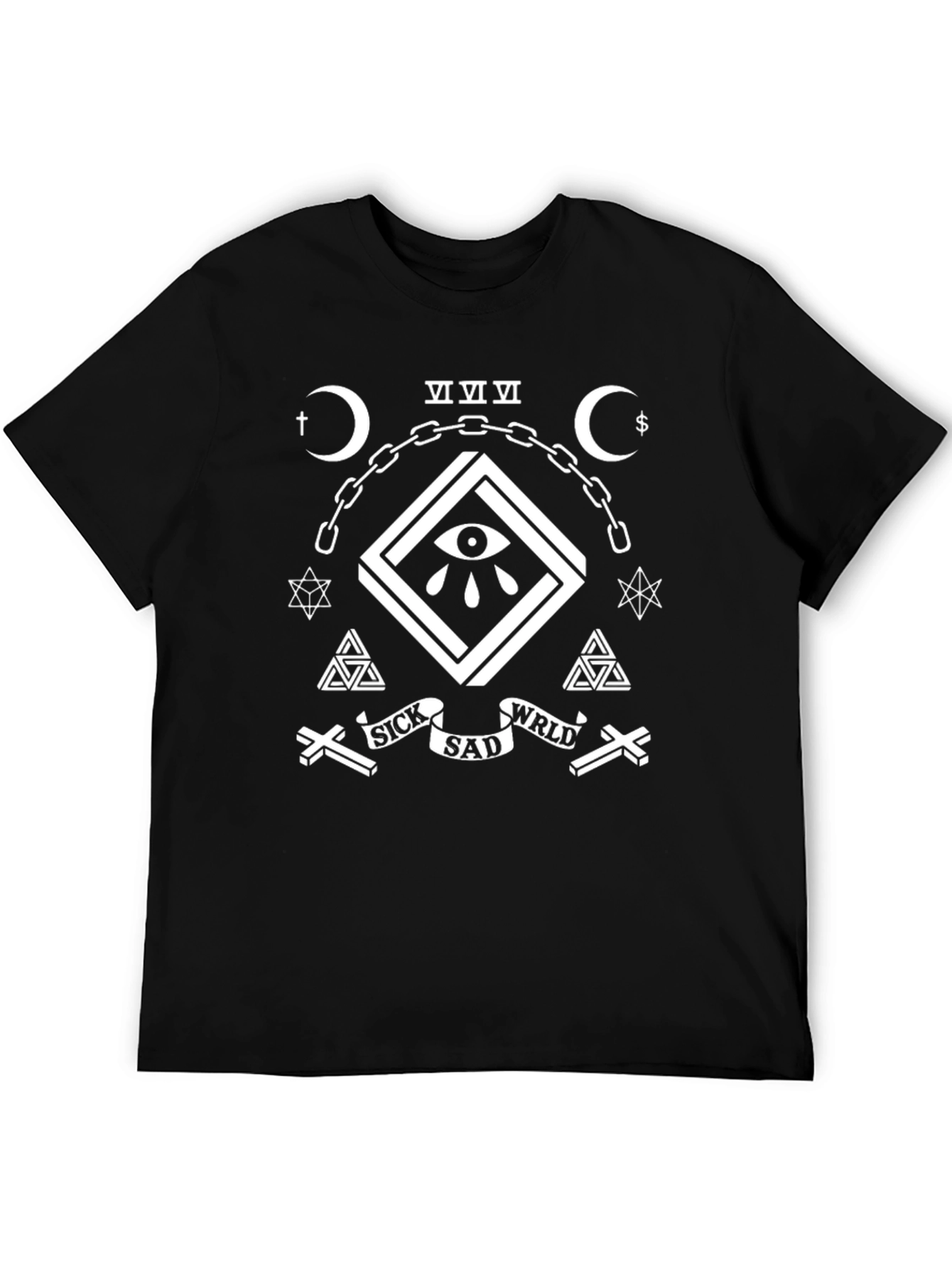 Sick Sad WRLD Graphic Tee - Black Cotton T-Shirt