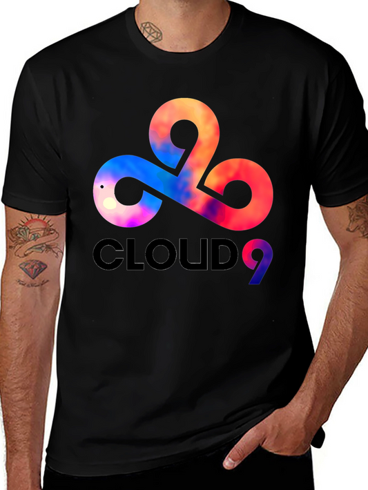 Cloud9 Graphic Print Mens Black T-Shirt