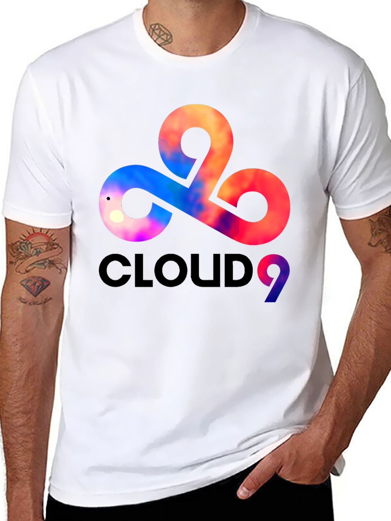 Cloud9 Graphic Print Mens Black T-Shirt