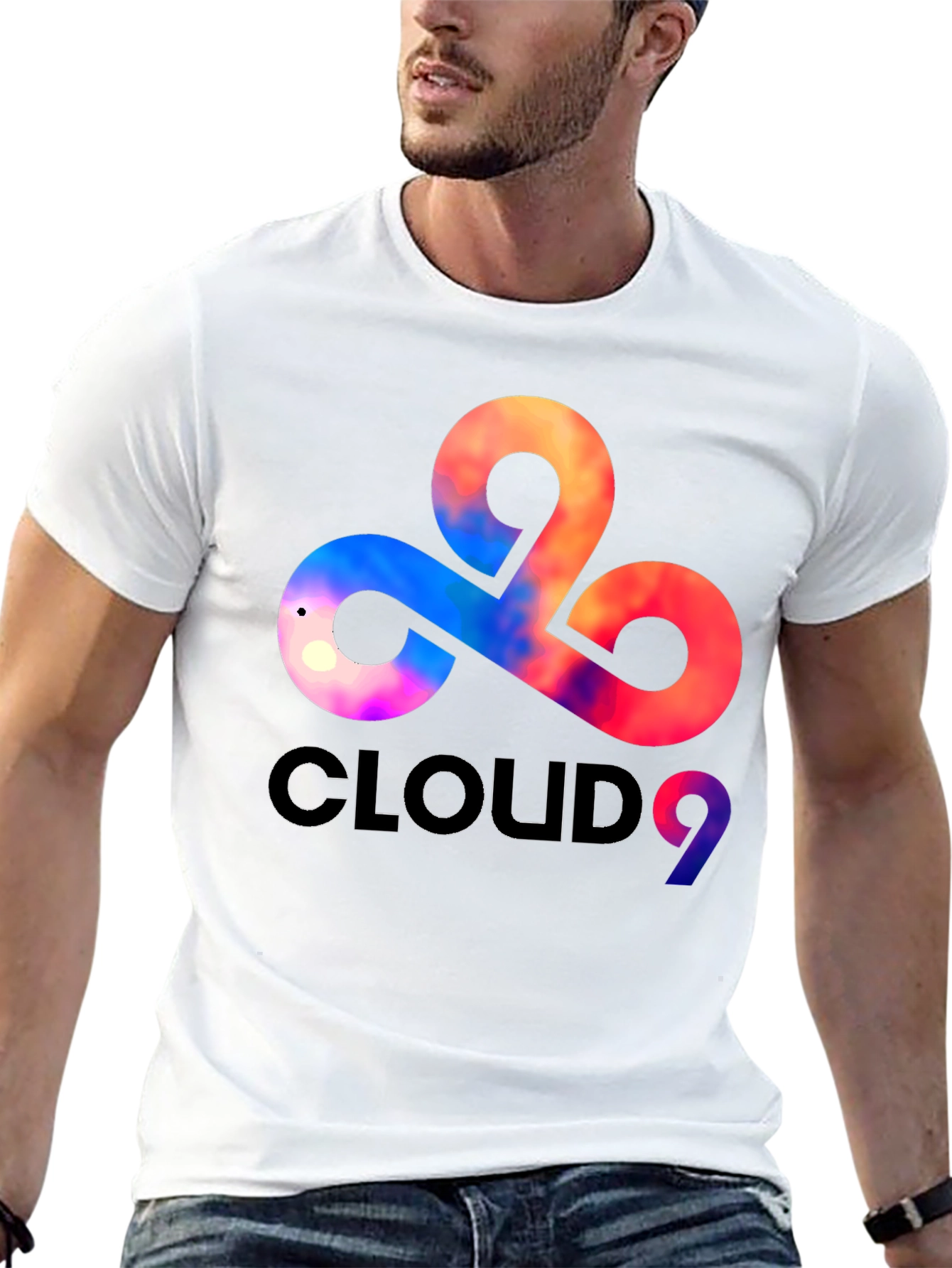 Cloud9 Graphic Print Mens Black T-Shirt