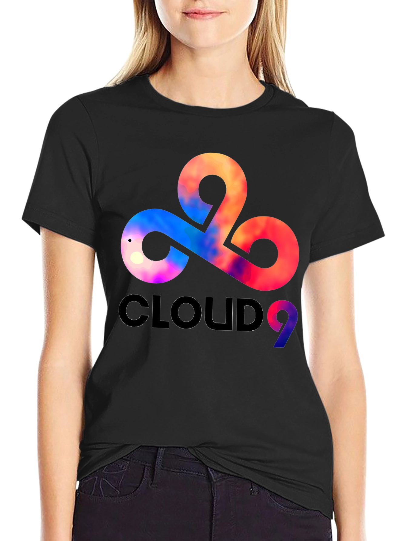 Cloud9 Graphic Print Mens Black T-Shirt