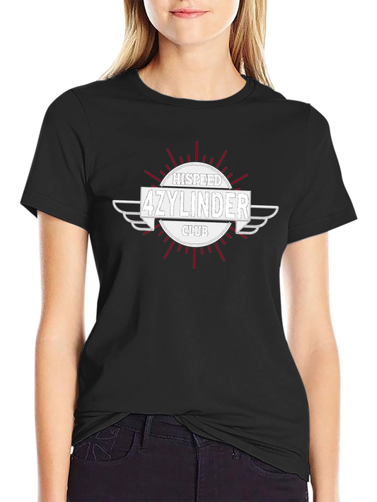 HiSpeed 4Zylinder Club Black Graphic Tee