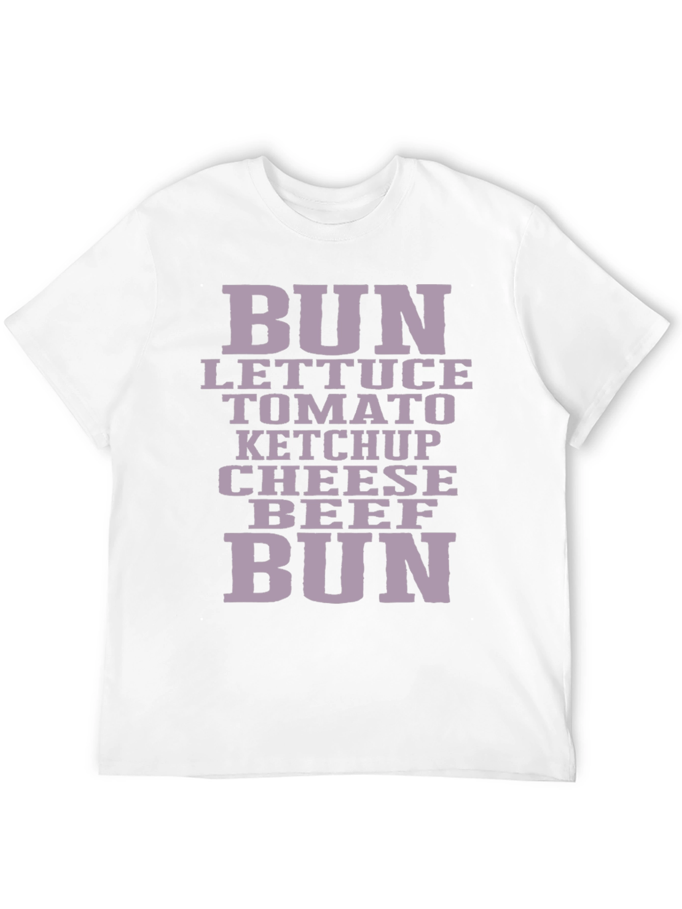 Burger Ingredients T-Shirt - Foodie Fashion