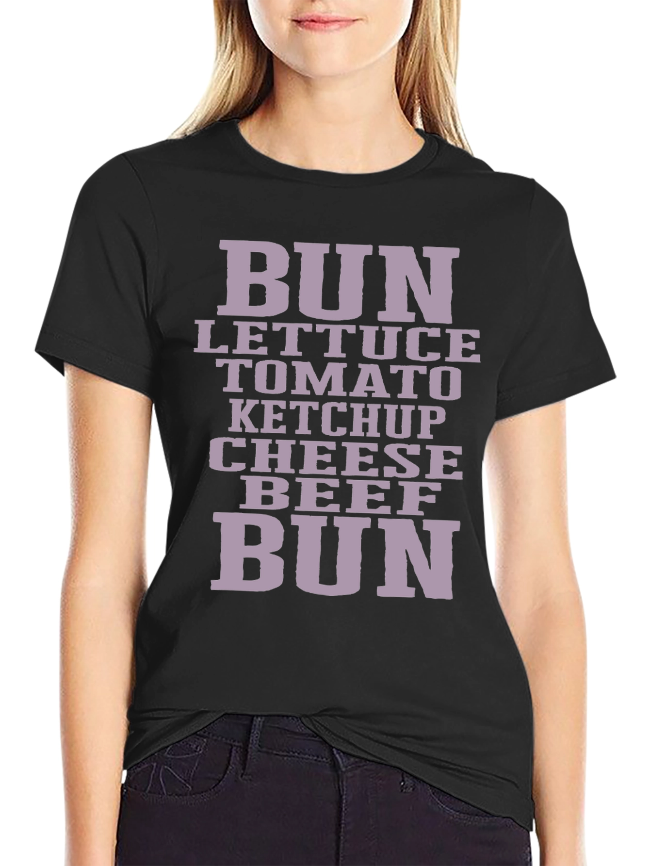 Burger Ingredients T-Shirt - Foodie Fashion