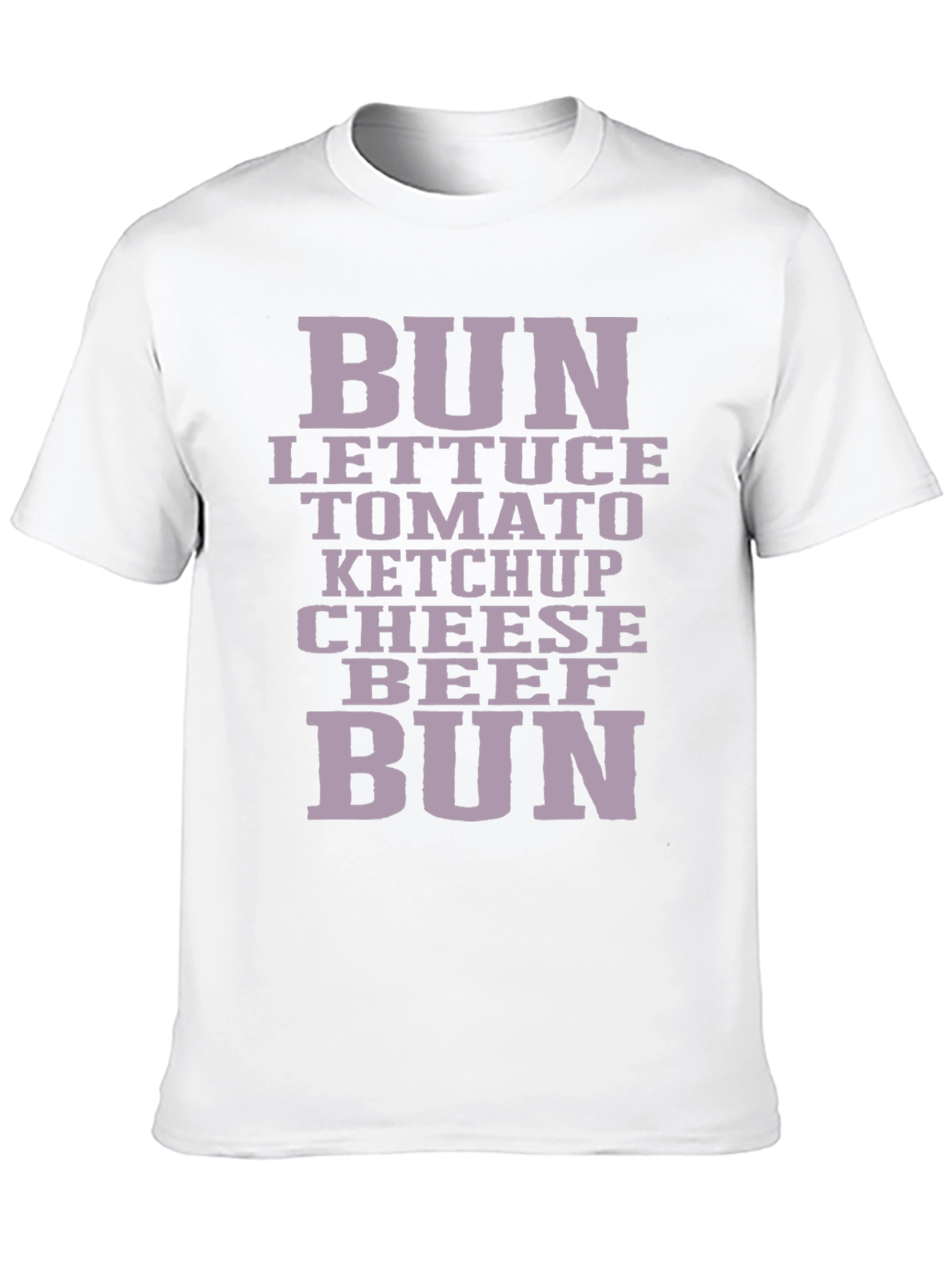 Burger Ingredients T-Shirt - Foodie Fashion