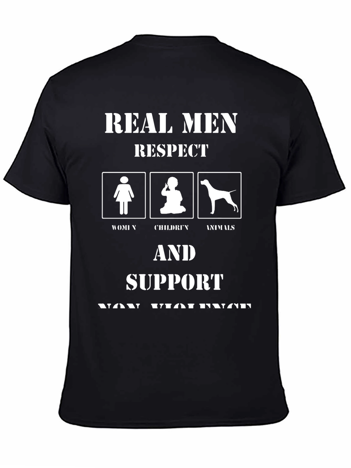 Respect Non-Violence Mens T-Shirt