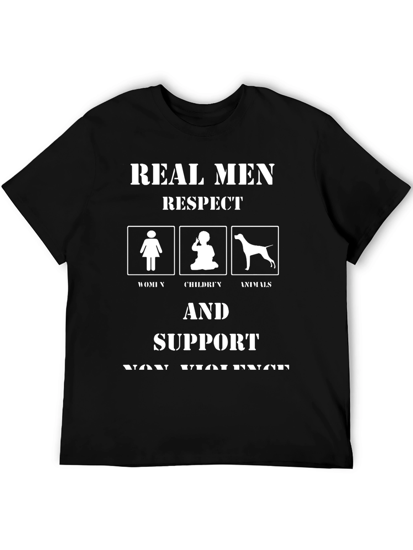Respect Non-Violence Mens T-Shirt