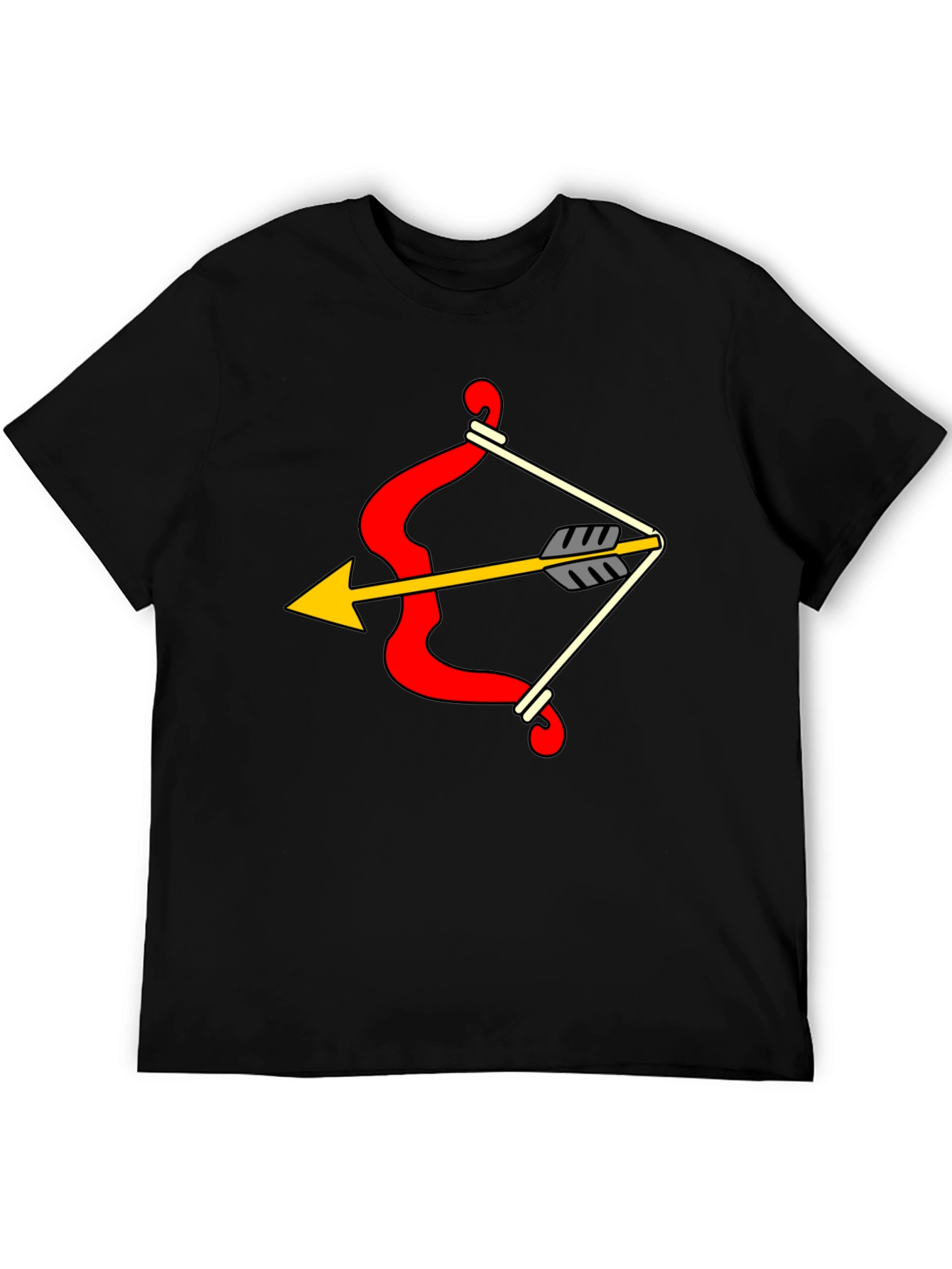 Bow and Arrow Graphic Tee - Novelty Design T-Shirt