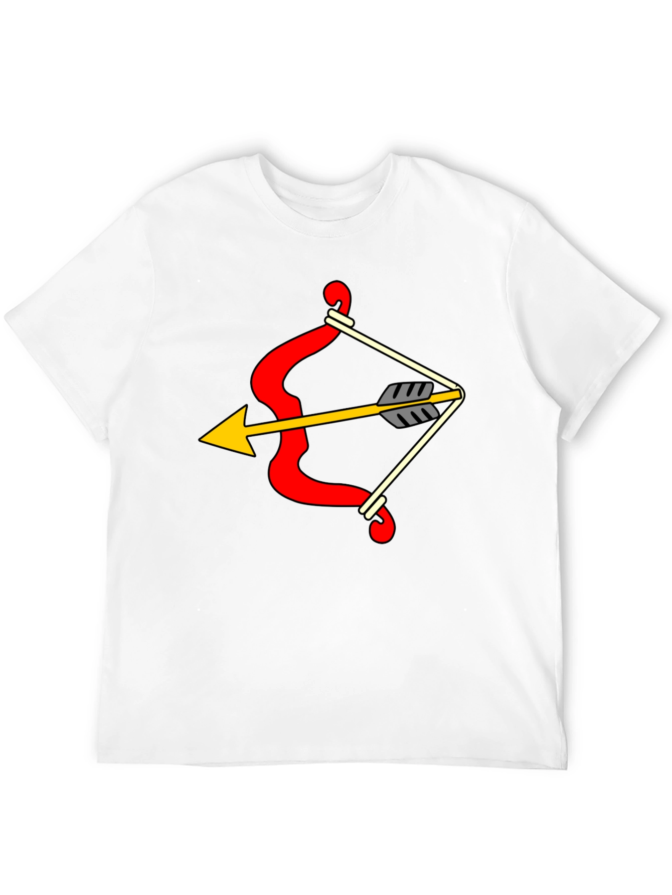 Bow and Arrow Graphic Tee - Novelty Design T-Shirt