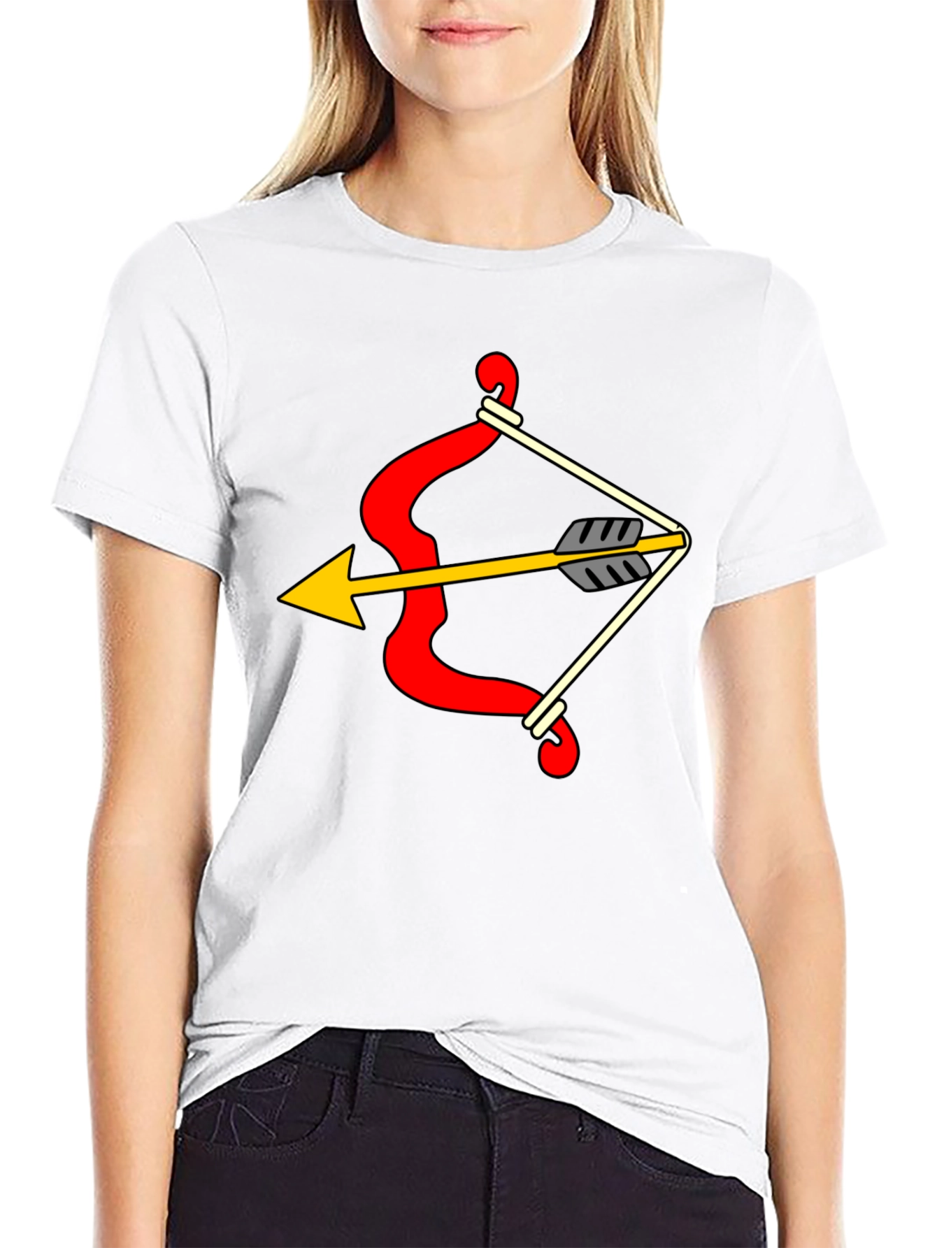 Bow and Arrow Graphic Tee - Novelty Design T-Shirt