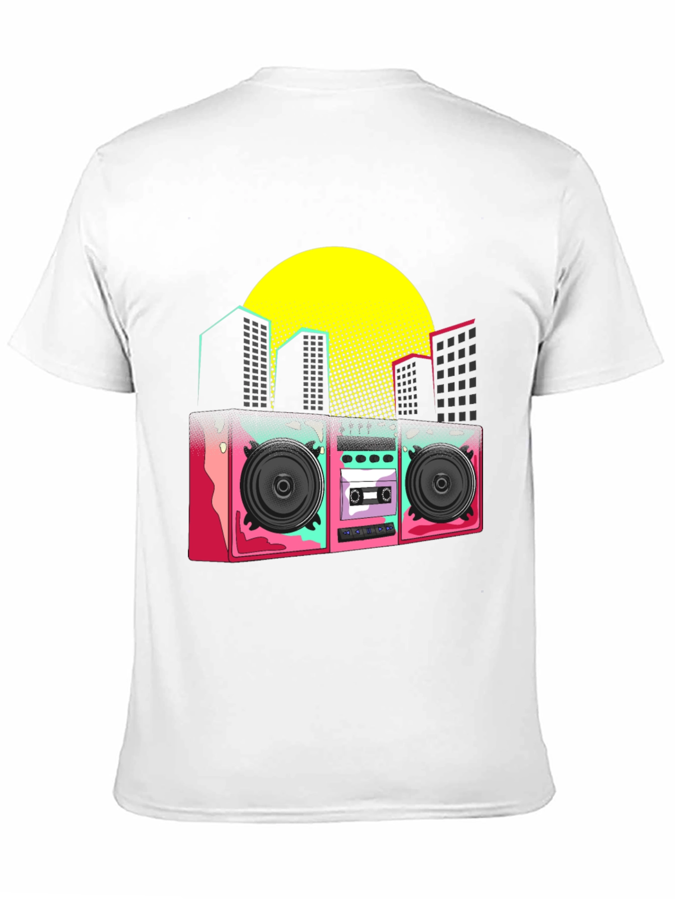 Retro Boombox Graphic T-Shirt