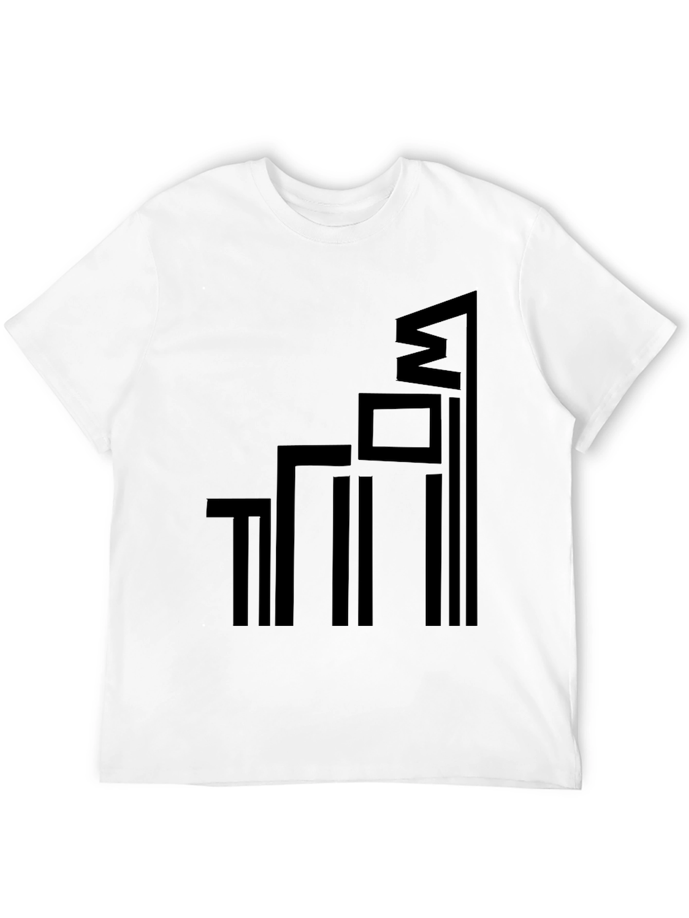 Modern Geometric Black Graphic Tee