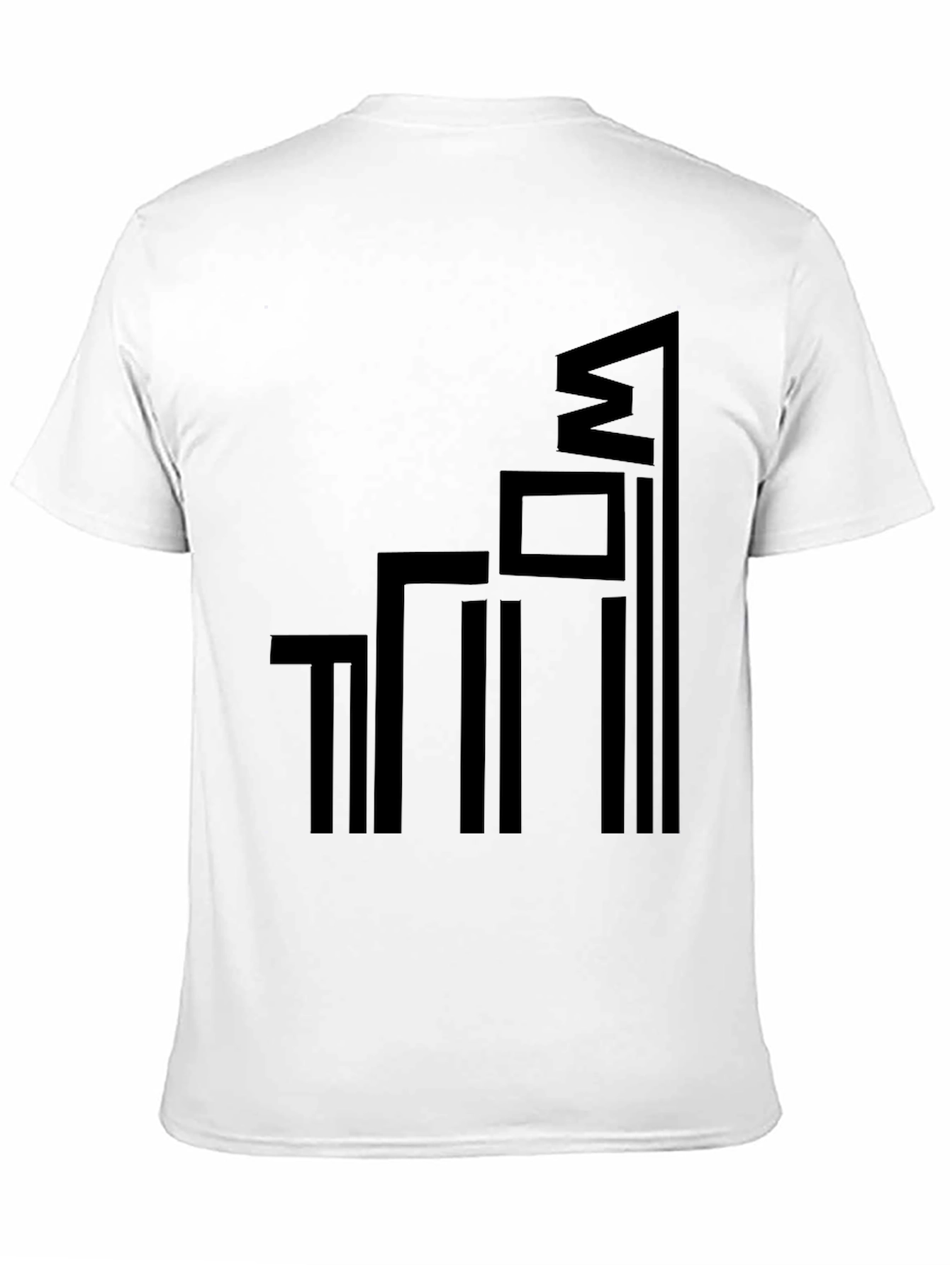 Modern Geometric Black Graphic Tee