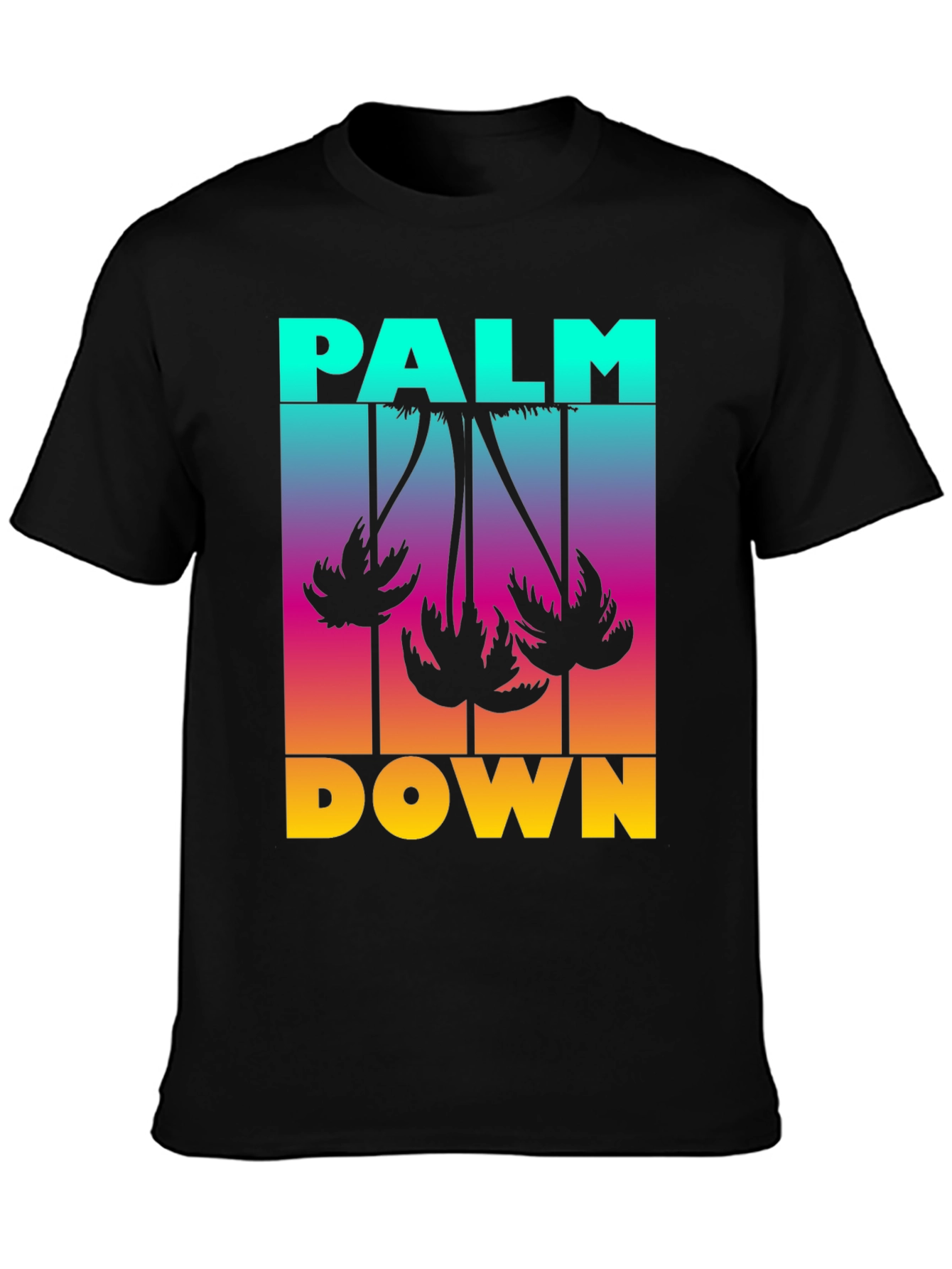 Palm Down Graphic T-Shirt - Black