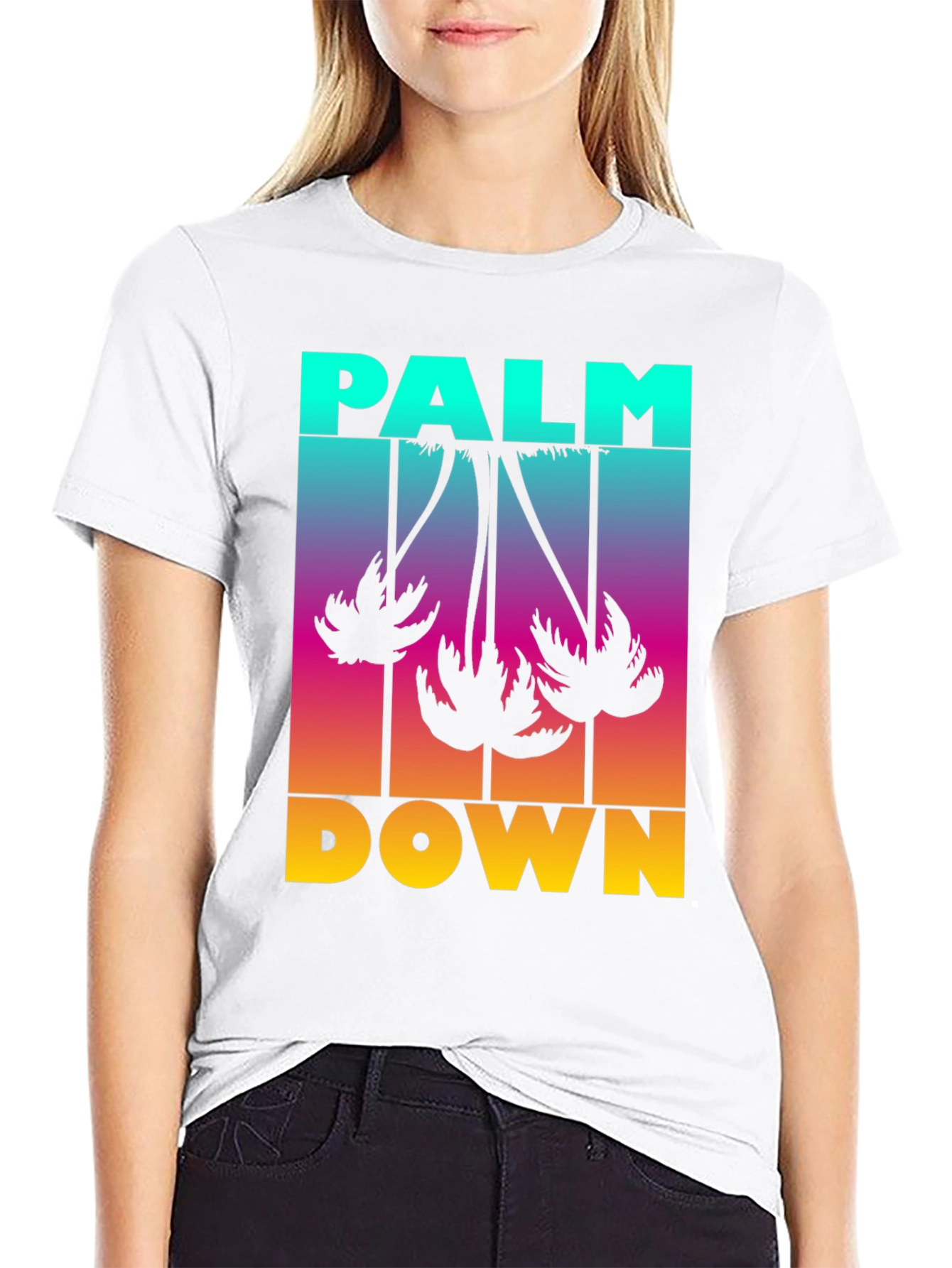 Palm Down Graphic T-Shirt - Black