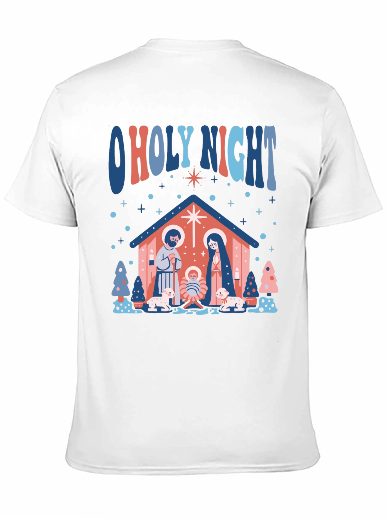 O Holy Night Nativity Scene Graphic T-Shirt
