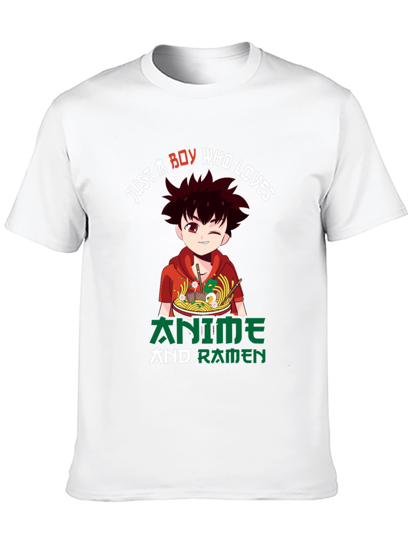 Anime & Ramen Boy Graphic Tee