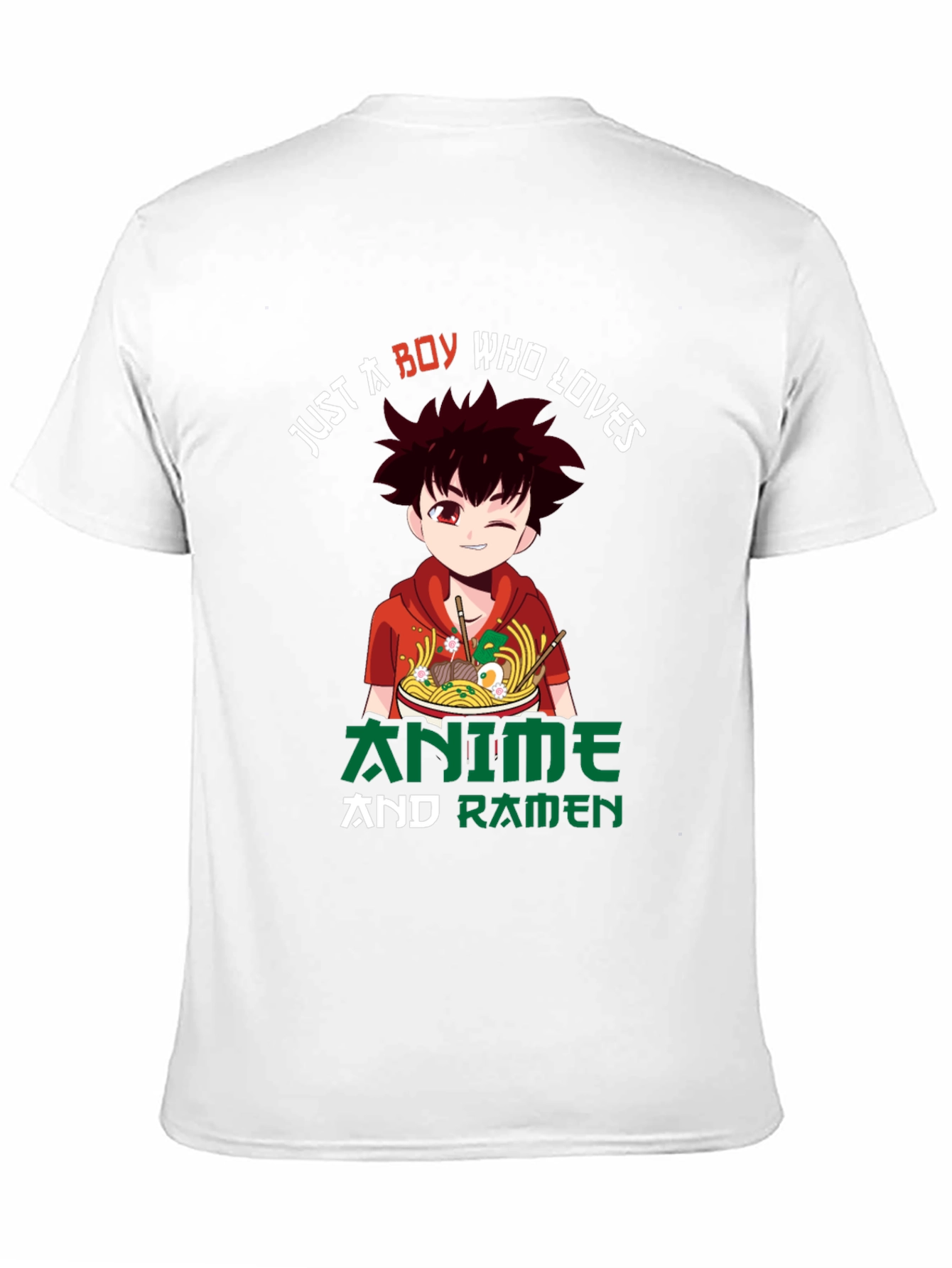 Anime & Ramen Boy Graphic Tee