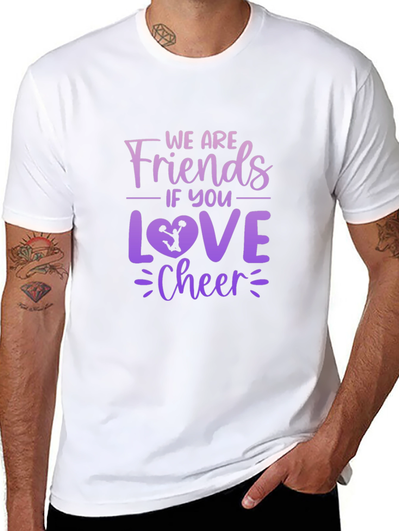 Cheerleading Fan T-Shirt - Friends if You Love Cheer