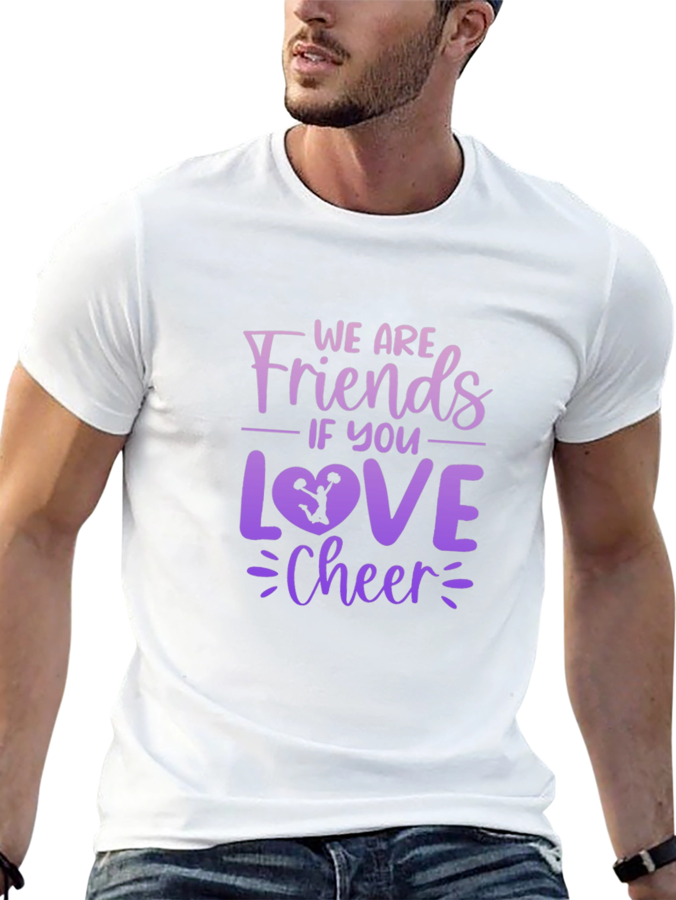Cheerleading Fan T-Shirt - Friends if You Love Cheer