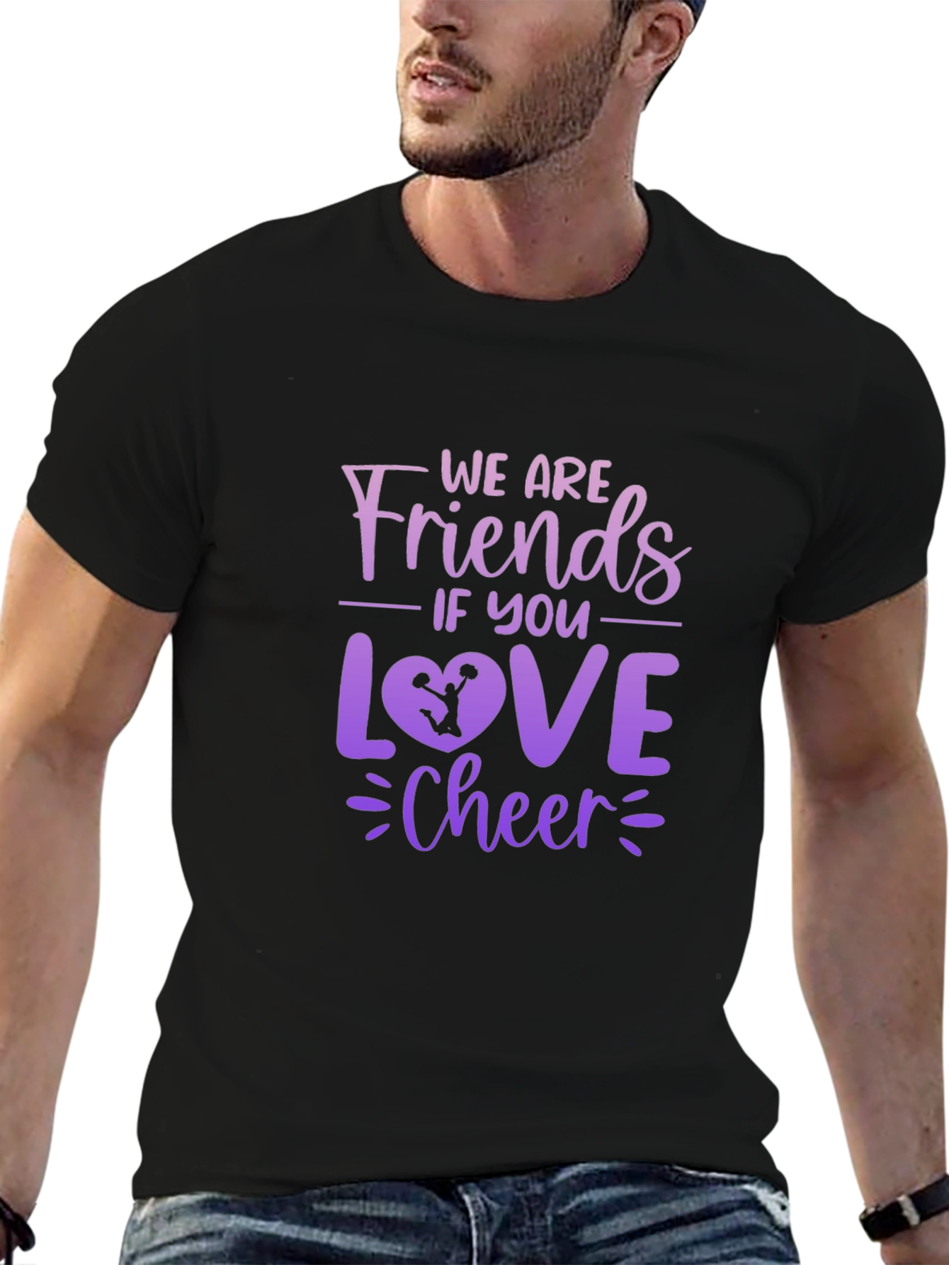 Cheerleading Fan T-Shirt - Friends if You Love Cheer