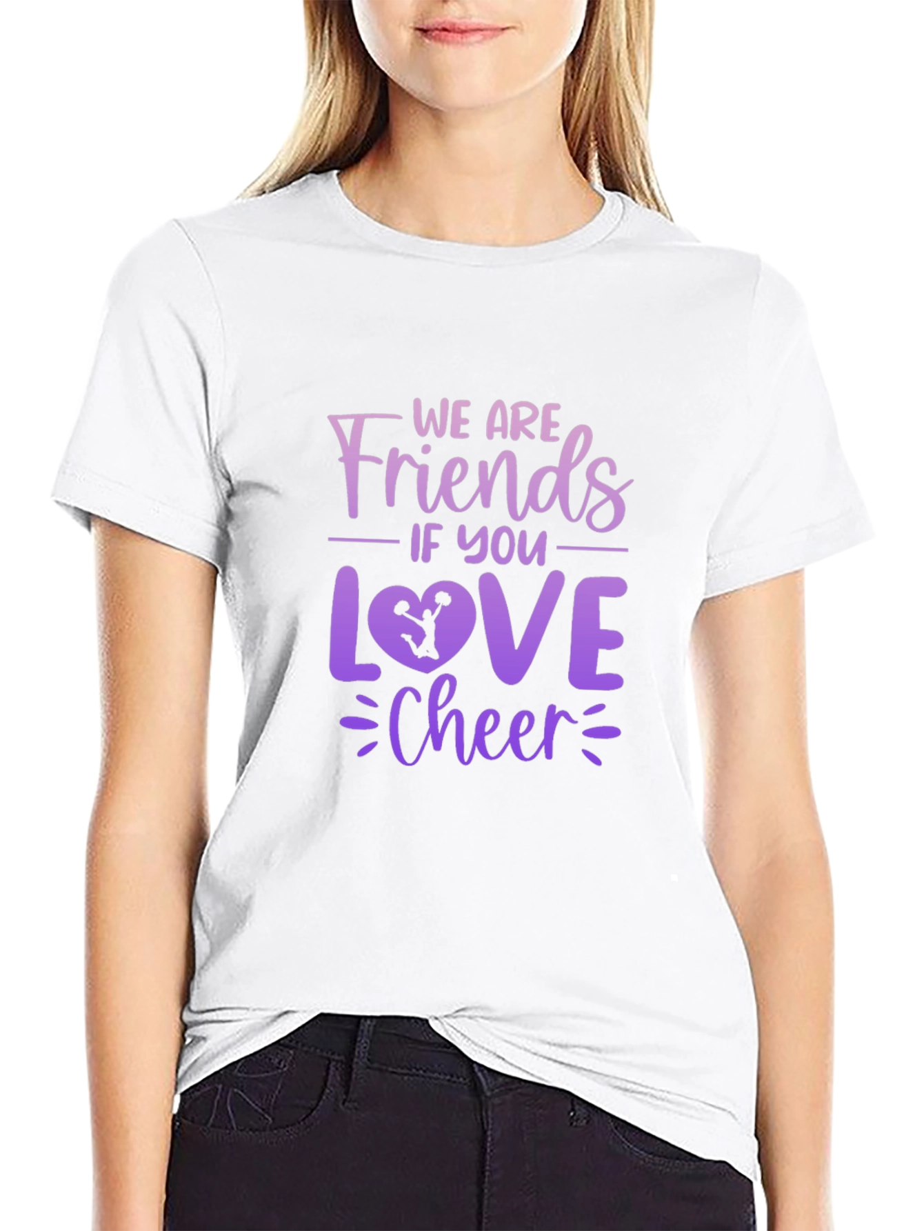 Cheerleading Fan T-Shirt - Friends if You Love Cheer