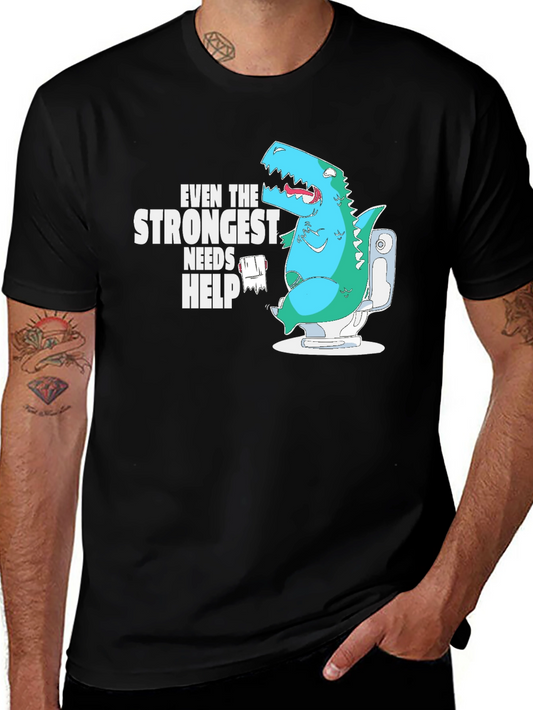 Dino Needs Help Funny T-Shirt