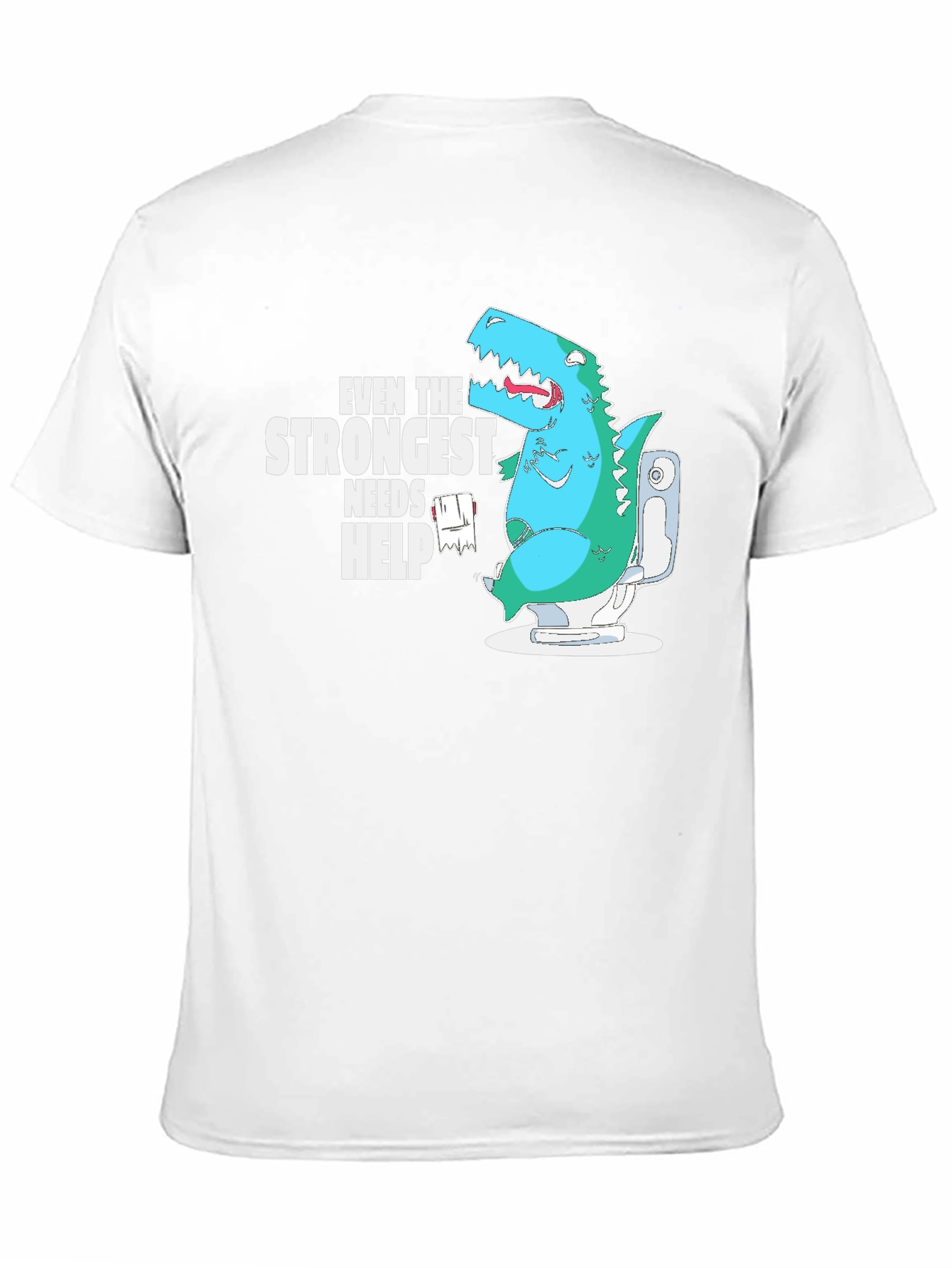 Dino Needs Help Funny T-Shirt