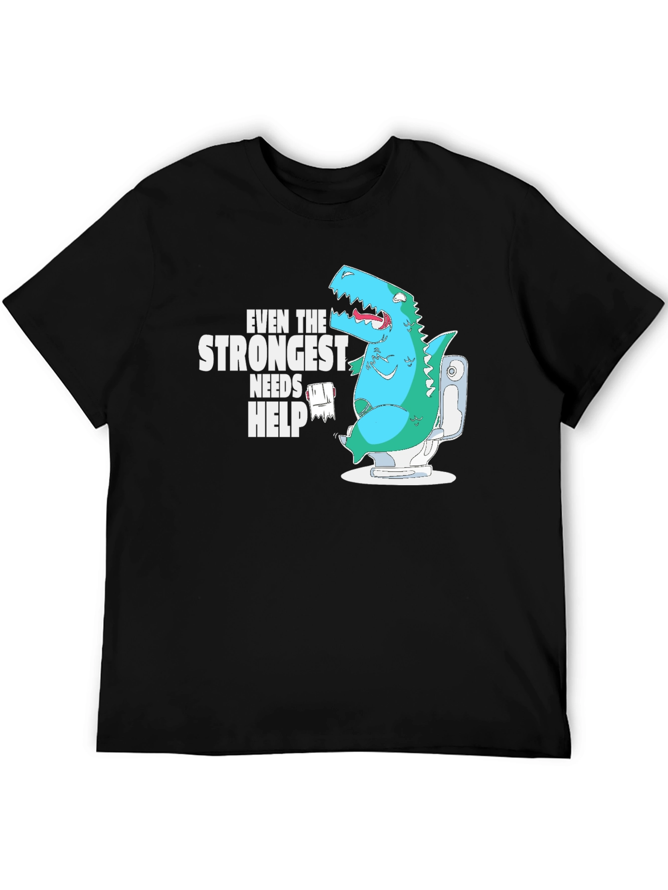 Dino Needs Help Funny T-Shirt