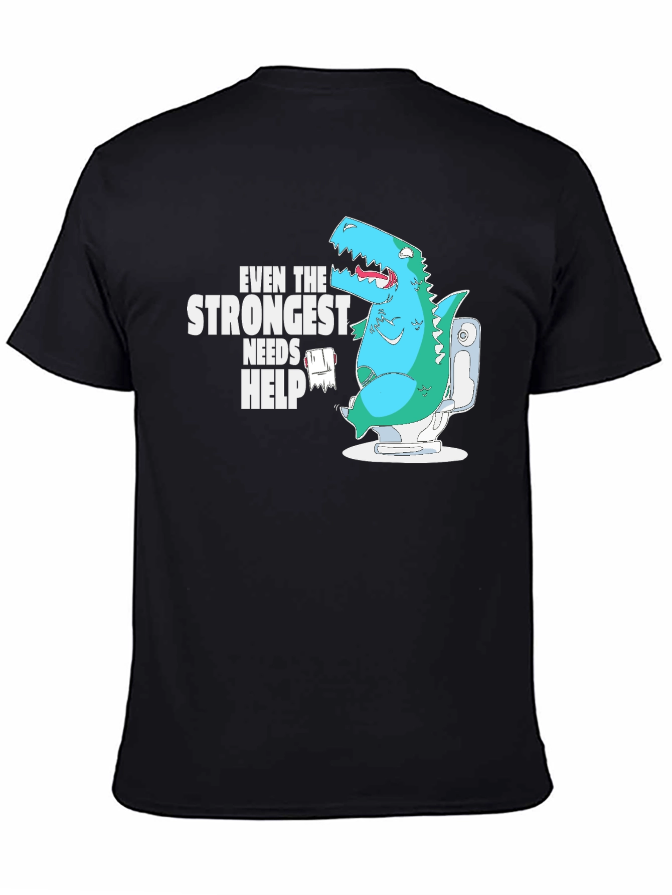 Dino Needs Help Funny T-Shirt