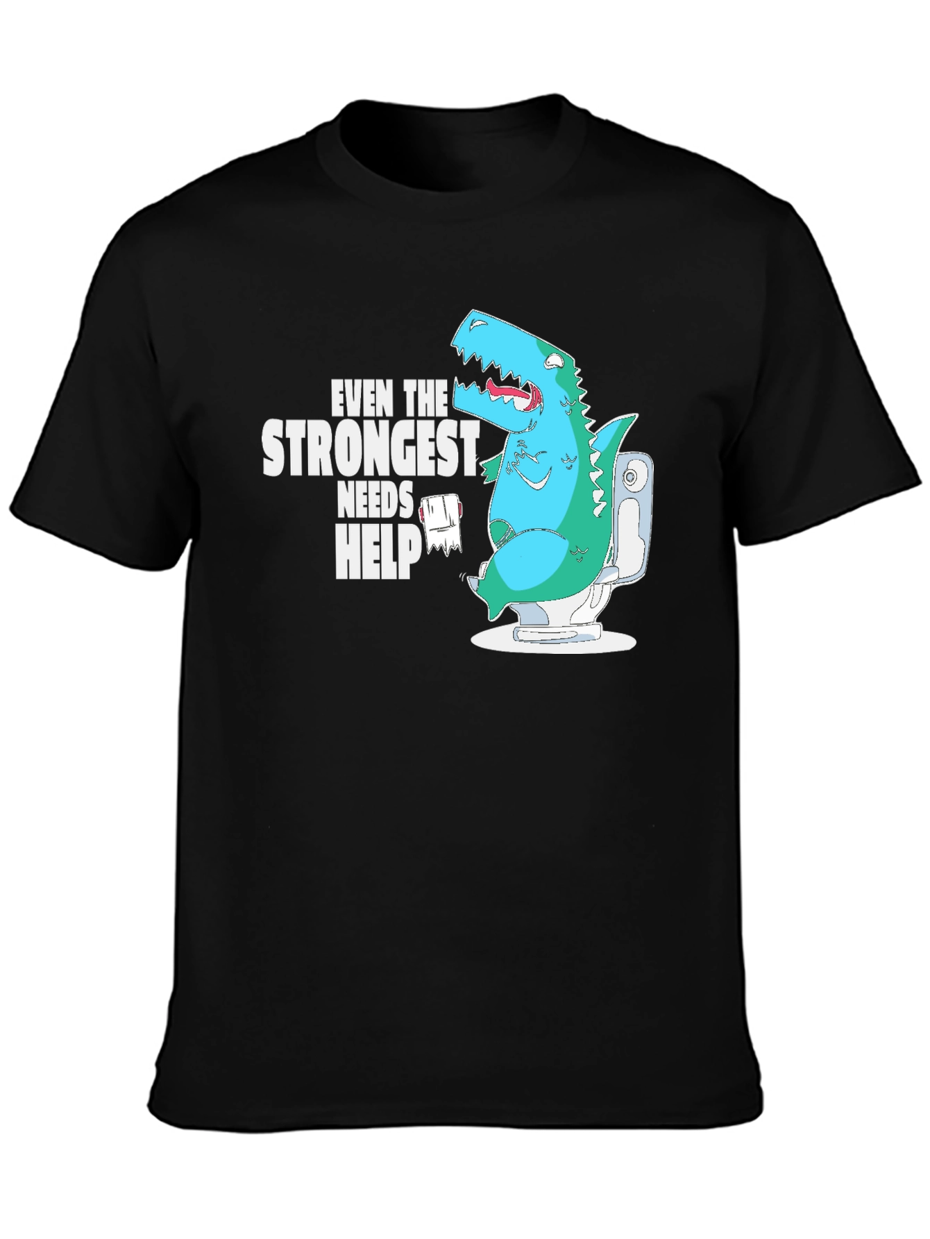 Dino Needs Help Funny T-Shirt