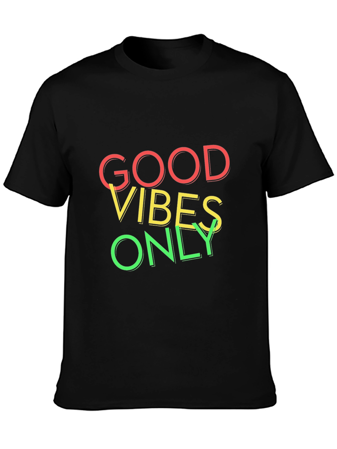 Good Vibes Only Graphic T-Shirt - Positive Energy Tee