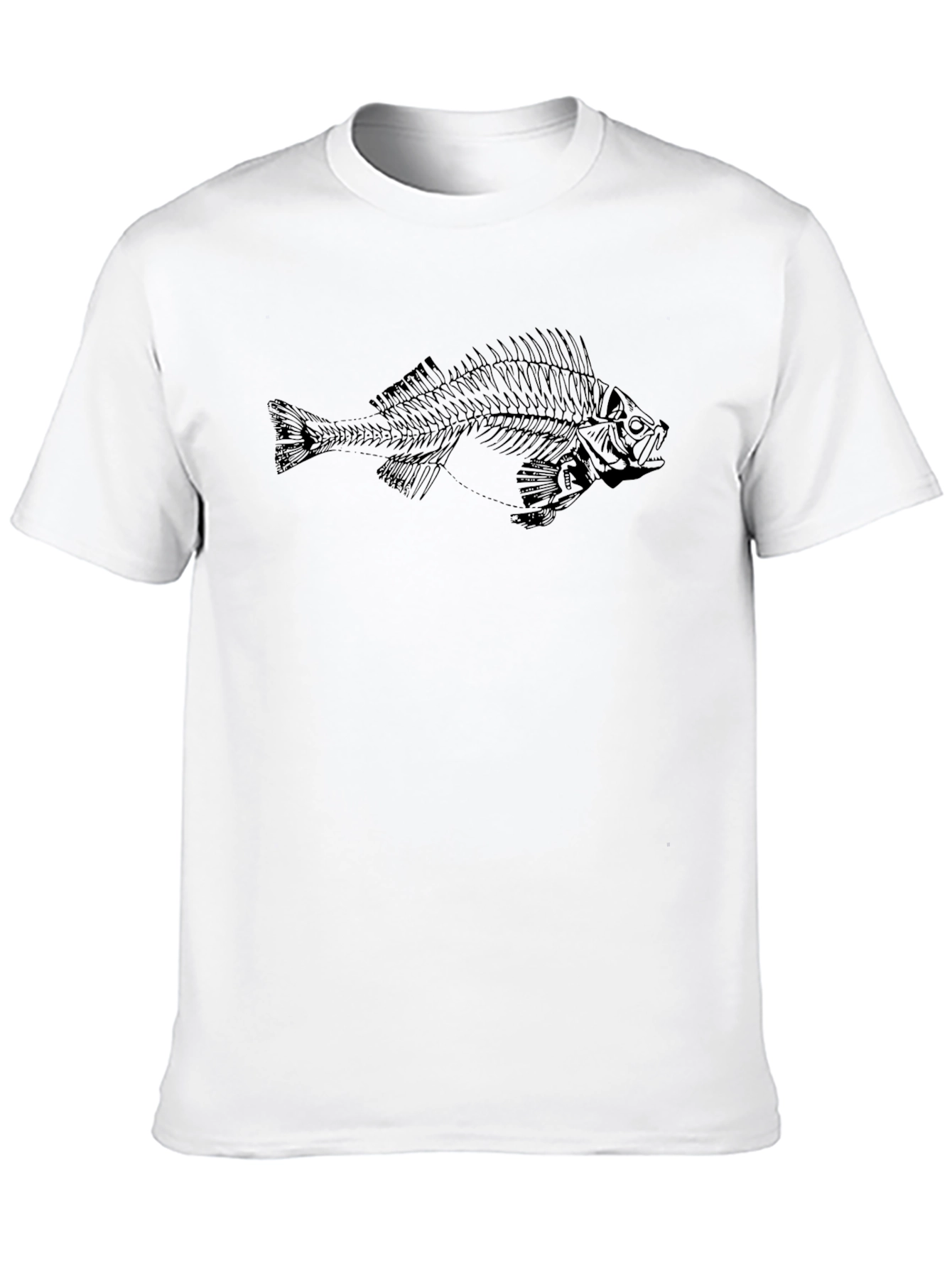 Fish Skeleton Graphic Tee