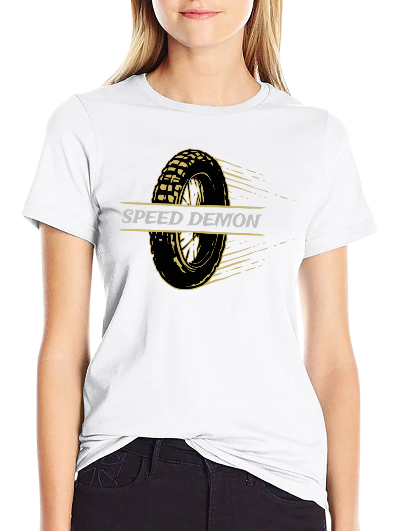Speed Demon T-Shirt - Motorcycle Wheel Design