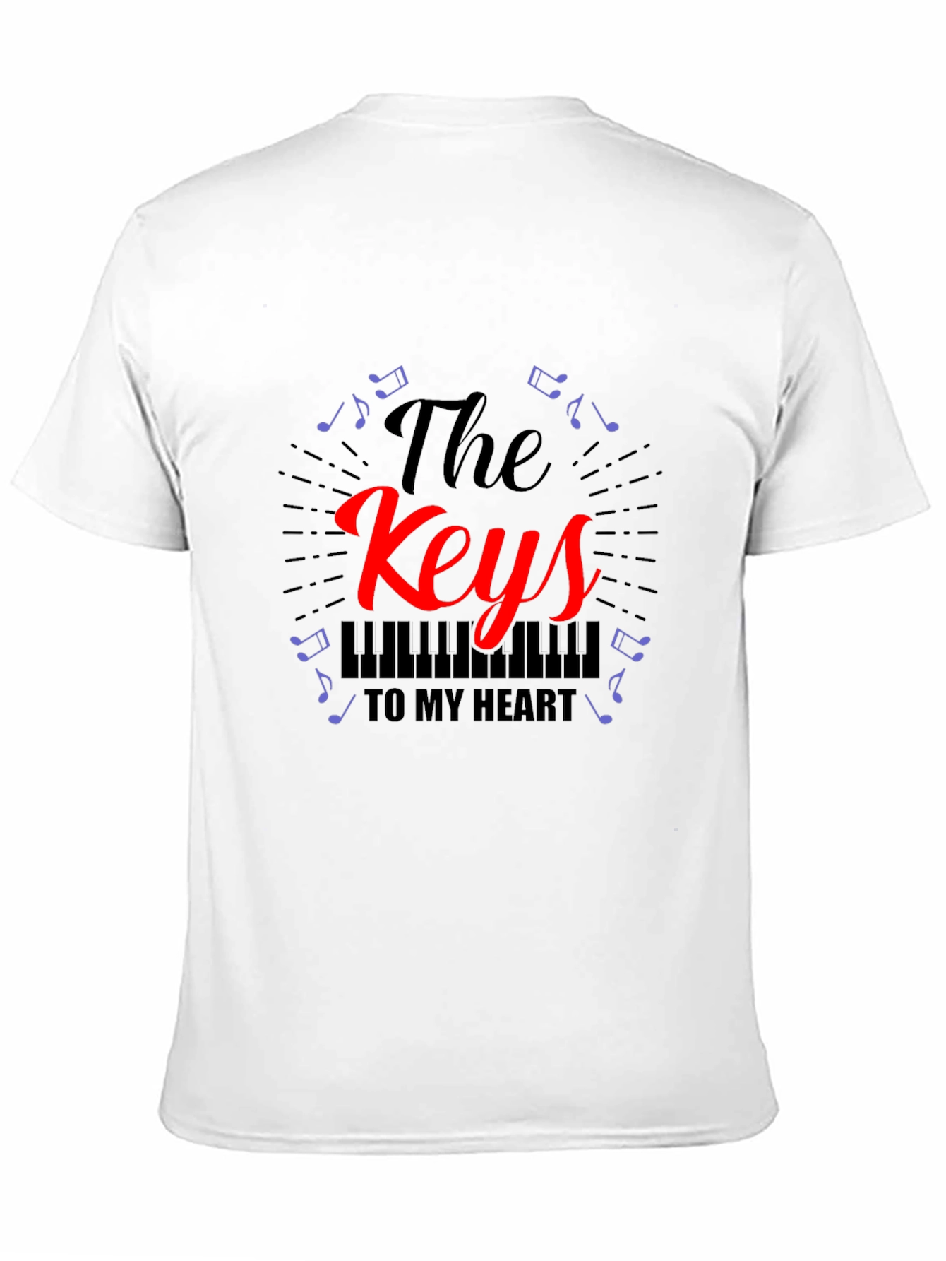 The Keys To My Heart T-Shirt - Musical Design