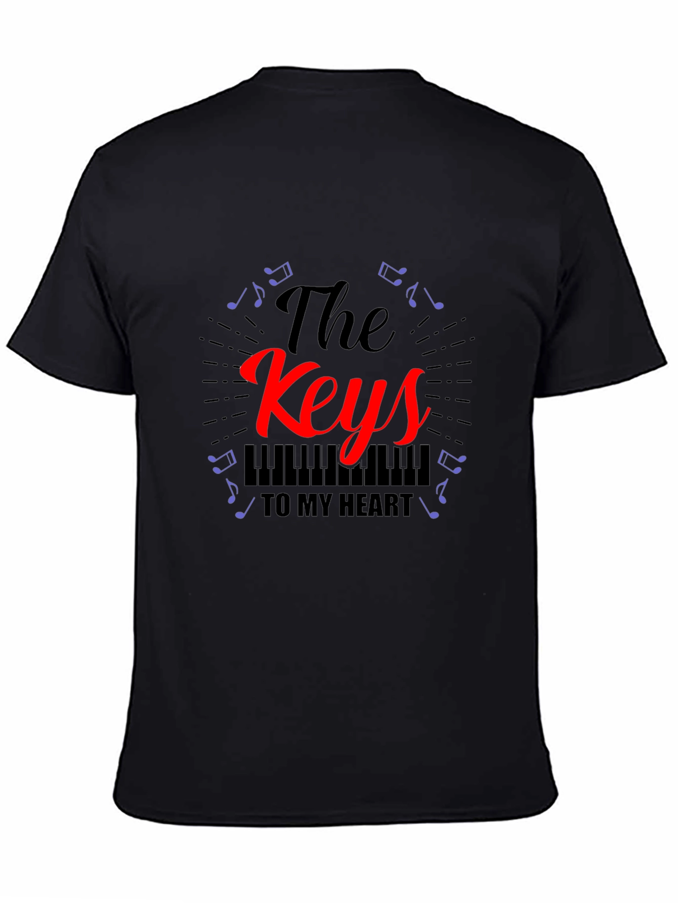 The Keys To My Heart T-Shirt - Musical Design