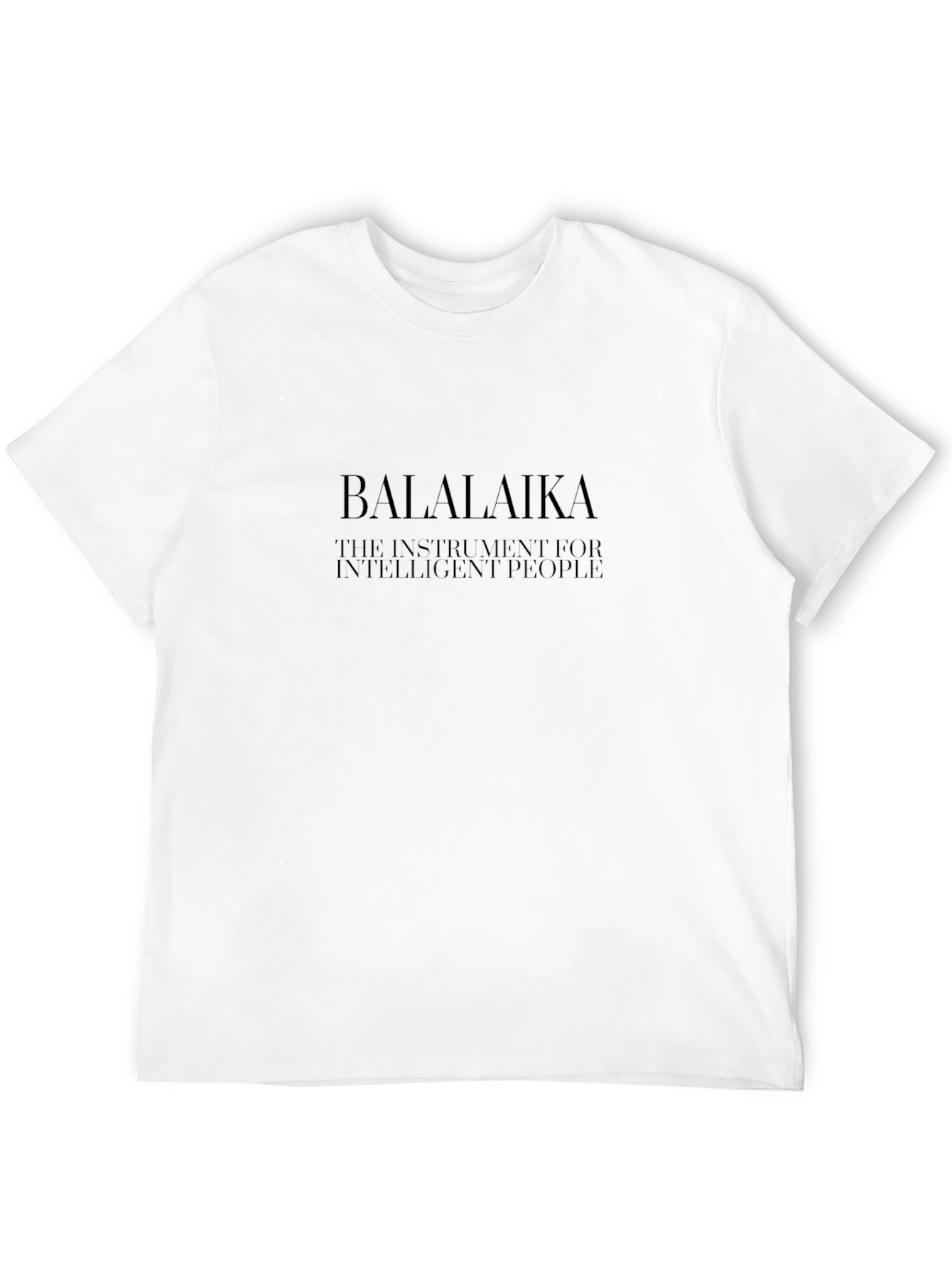 Balalaika Instrument T-Shirt - Intelligent People Design