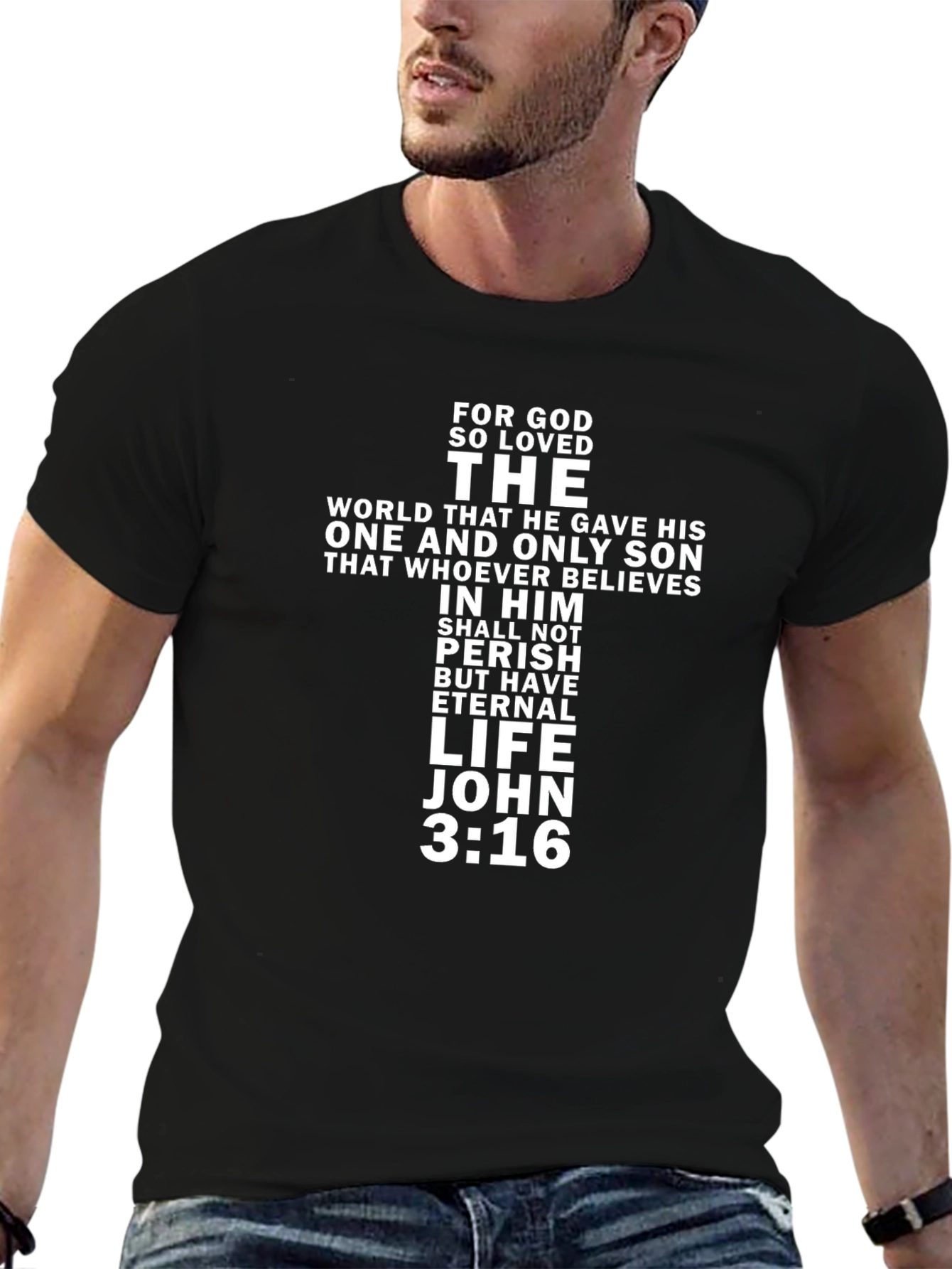 Faithful Christian Graphic Tee - John 3:16