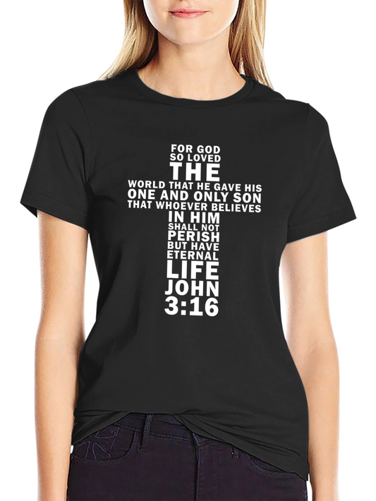 Faithful Christian Graphic Tee - John 3:16