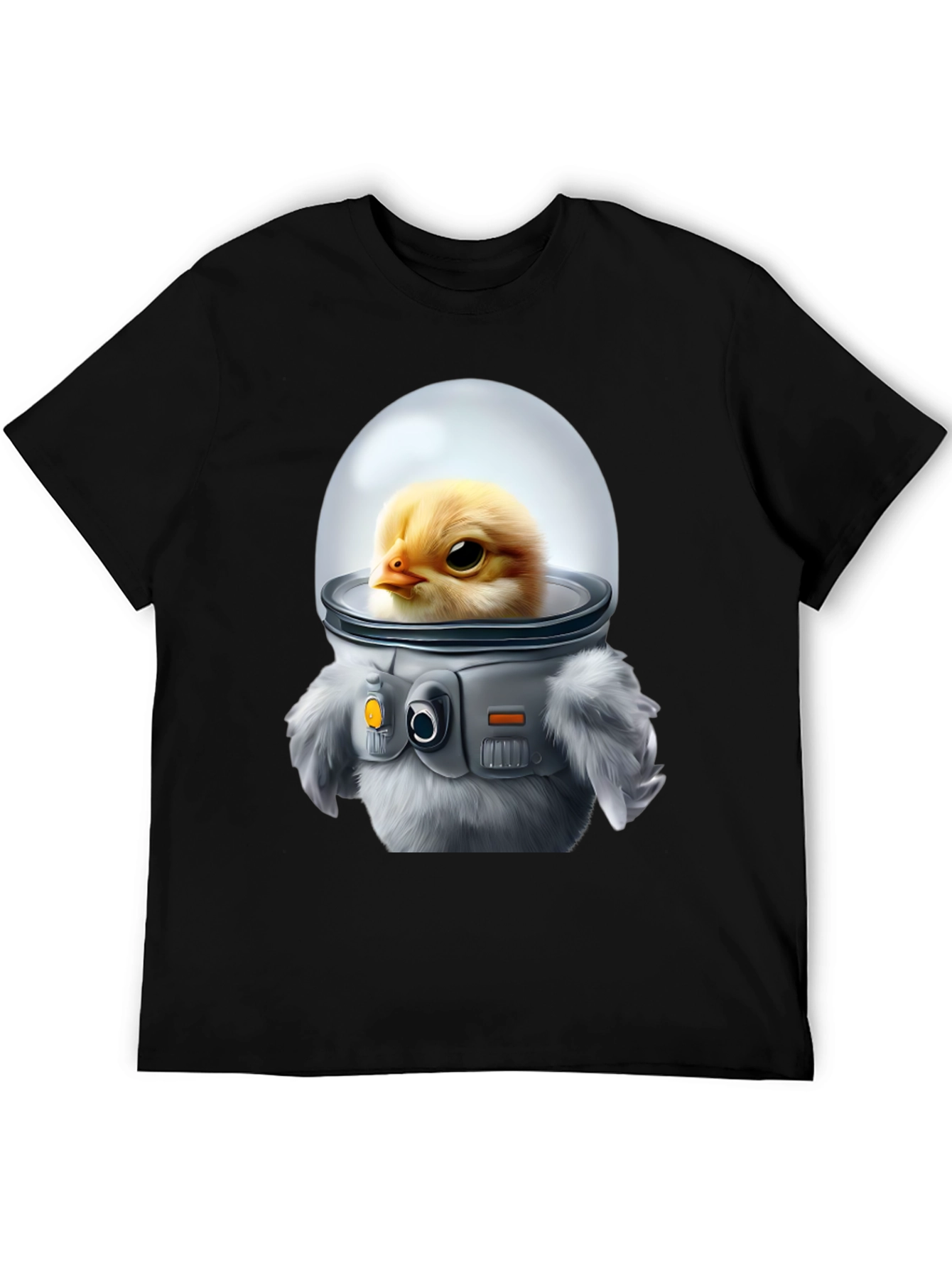 Chick in Space Suit Graphic T-Shirt