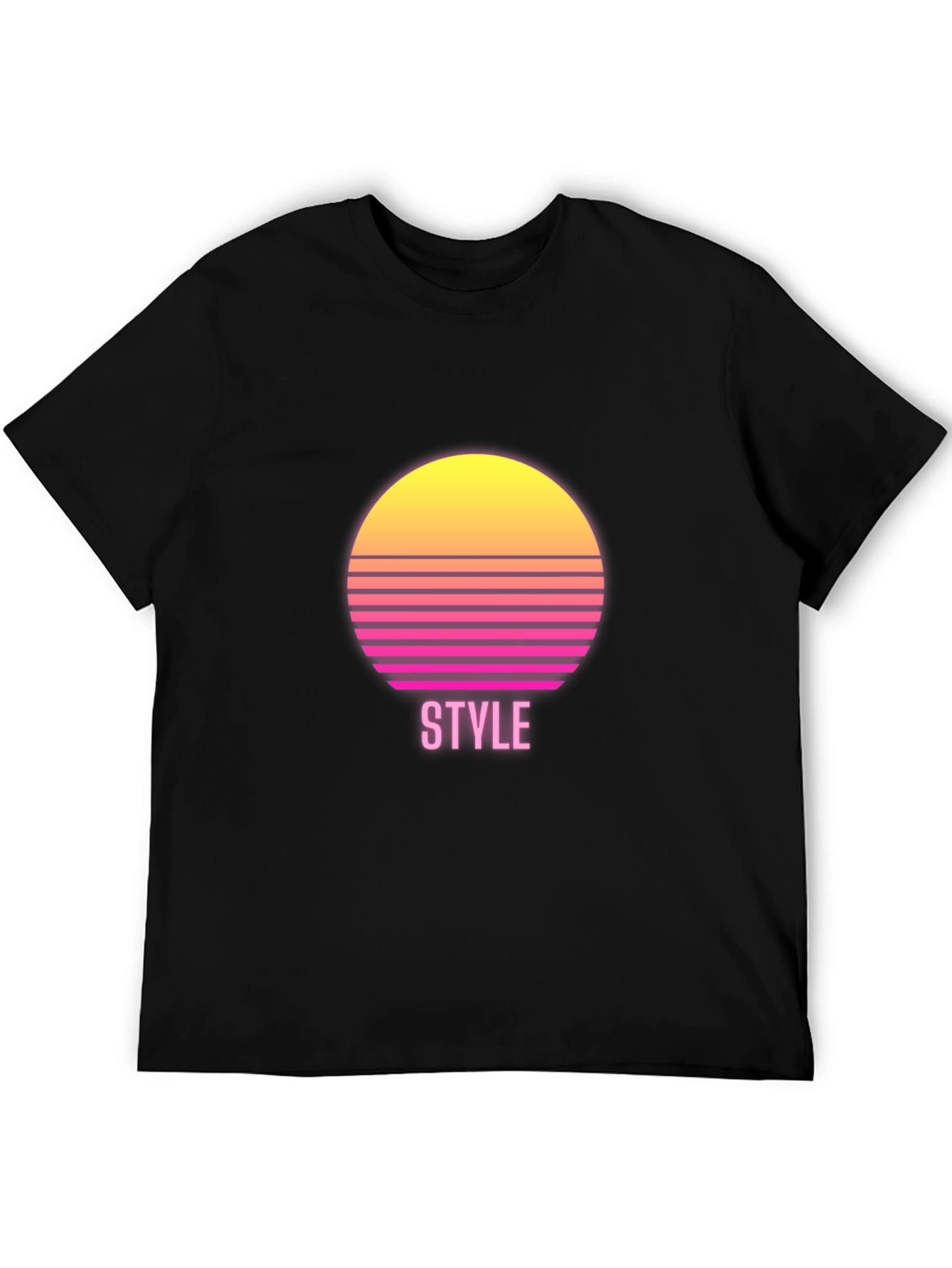 Retro Style Graphic Tee - Sunset Design