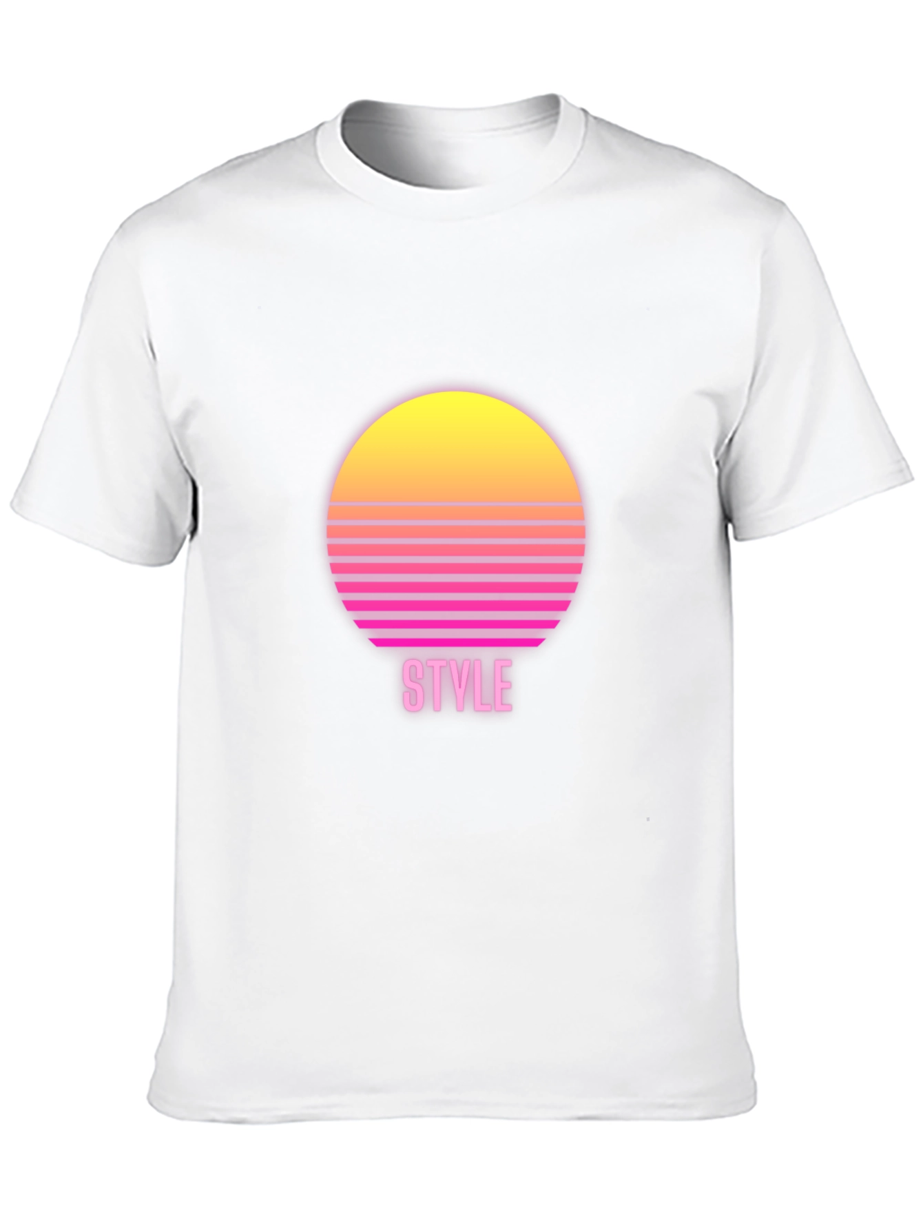 Retro Style Graphic Tee - Sunset Design