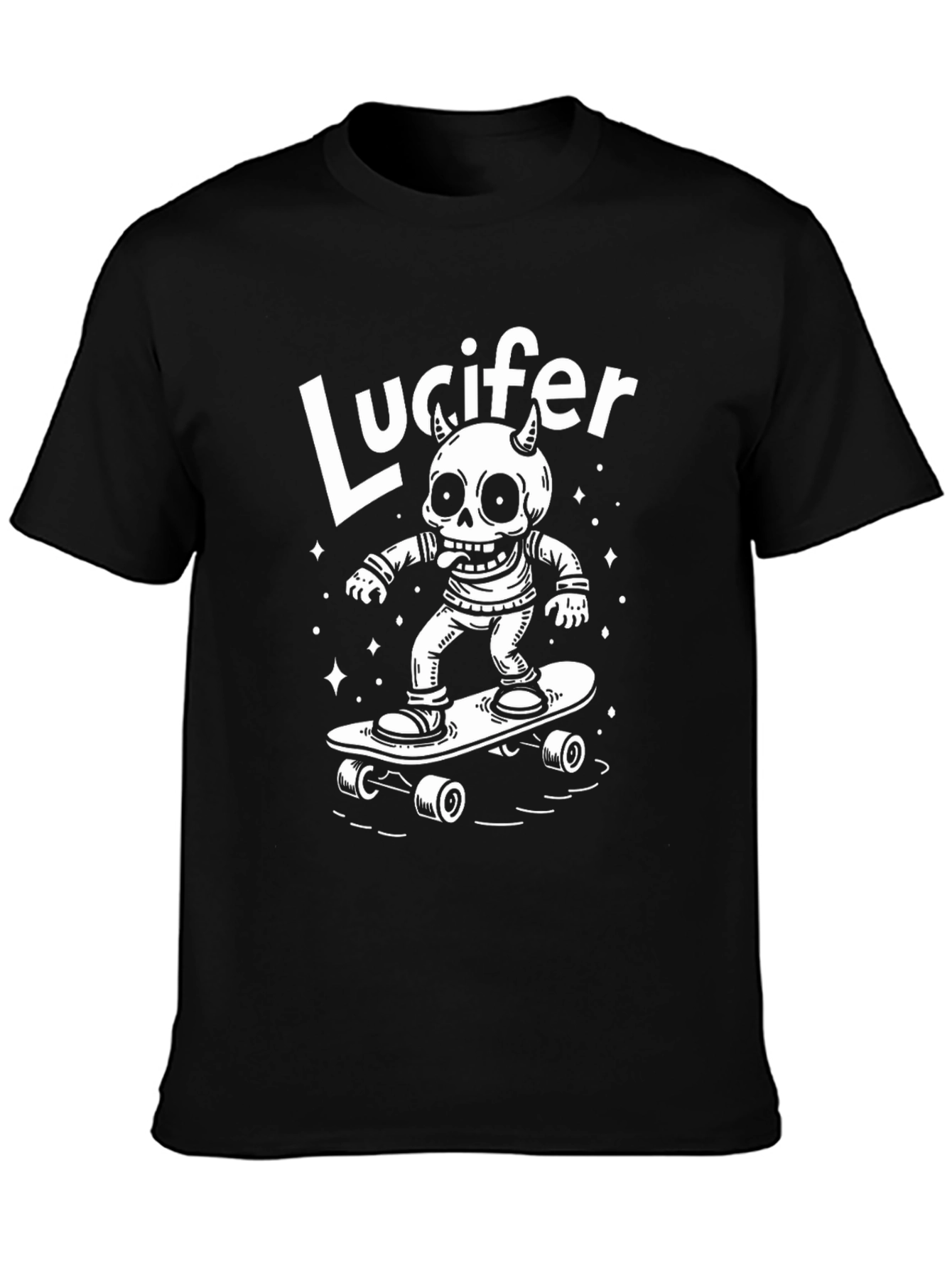 Lucifer Skateboarder Graphic Tee