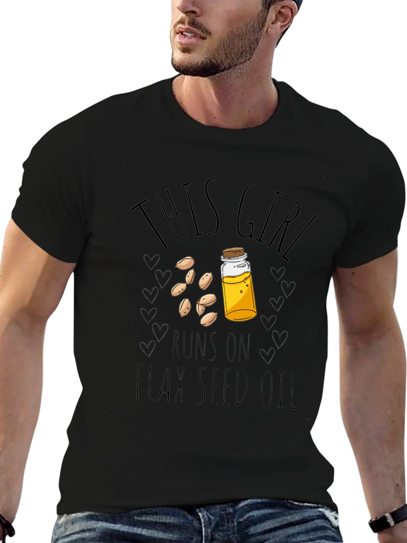 Flax Seed Oil T-Shirt - This Girl Runs On