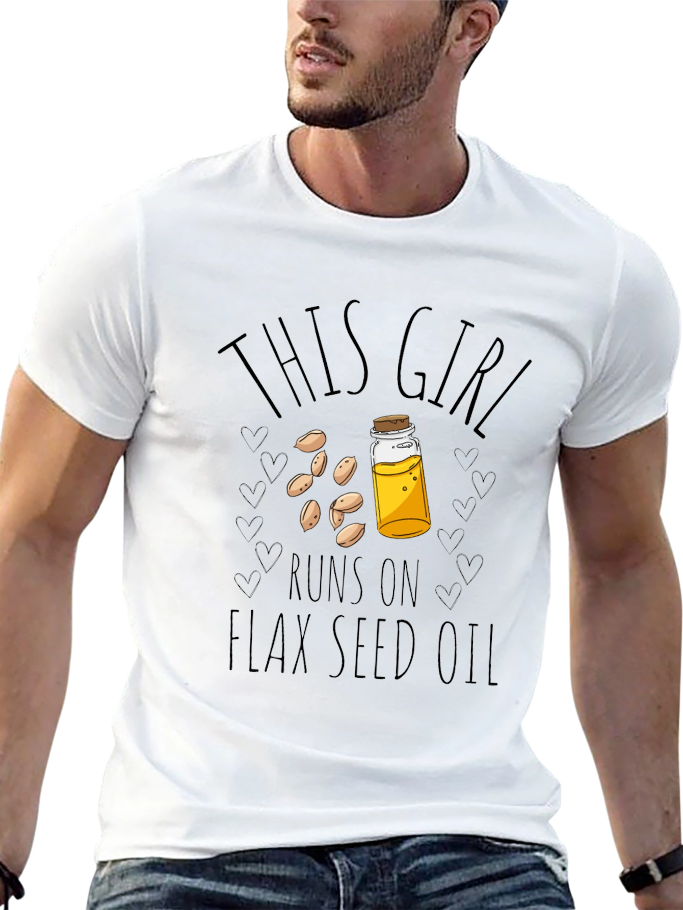 Flax Seed Oil T-Shirt - This Girl Runs On
