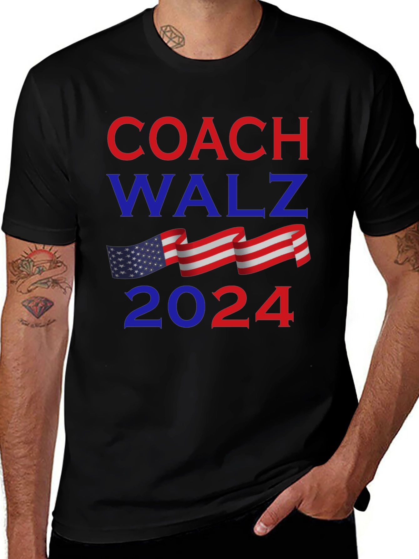 Coach Walz 2024 Graphic T-Shirt