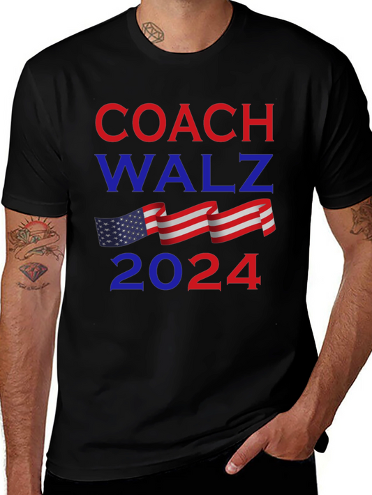 Coach Walz 2024 Graphic T-Shirt