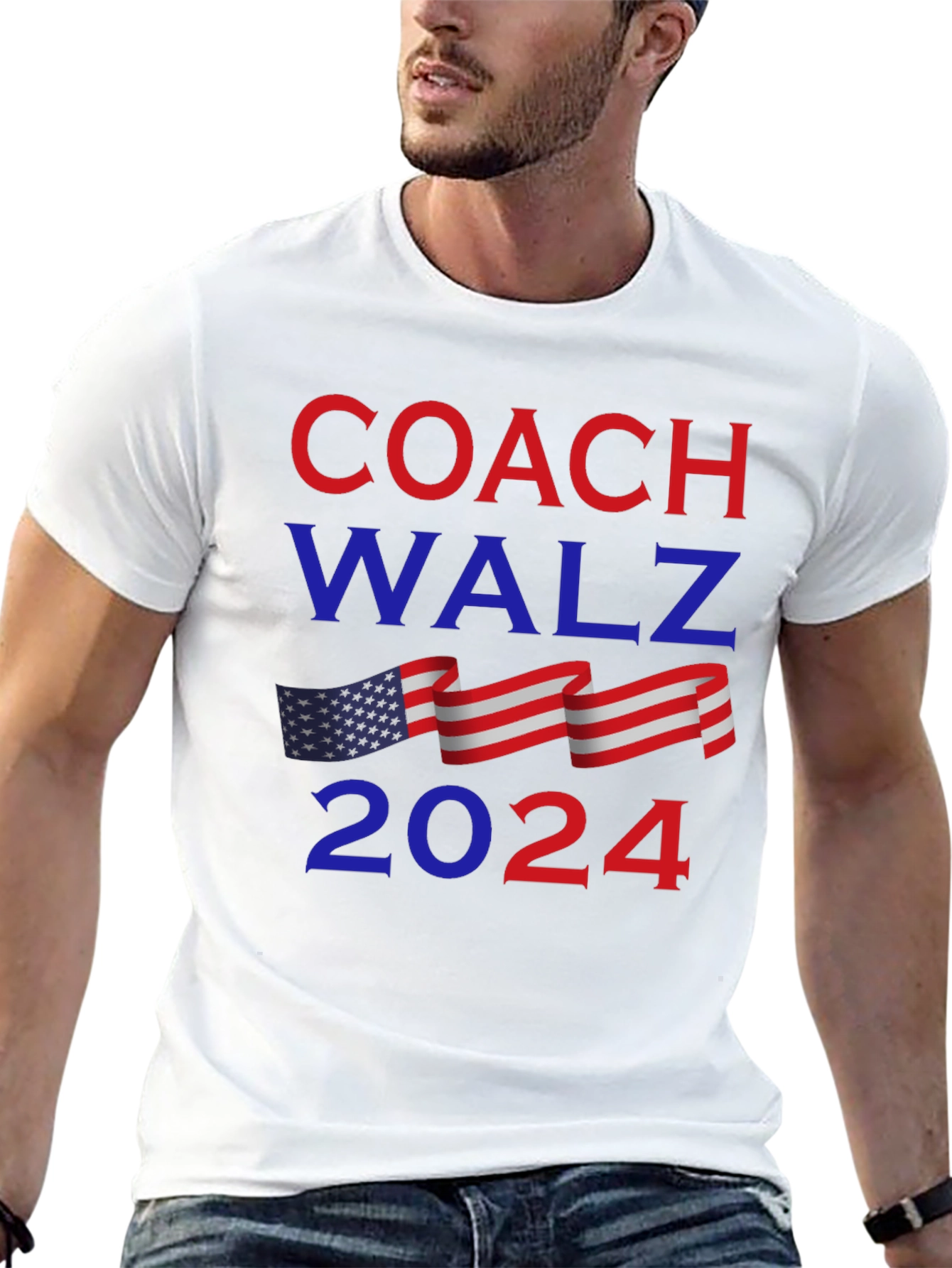 Coach Walz 2024 Graphic T-Shirt