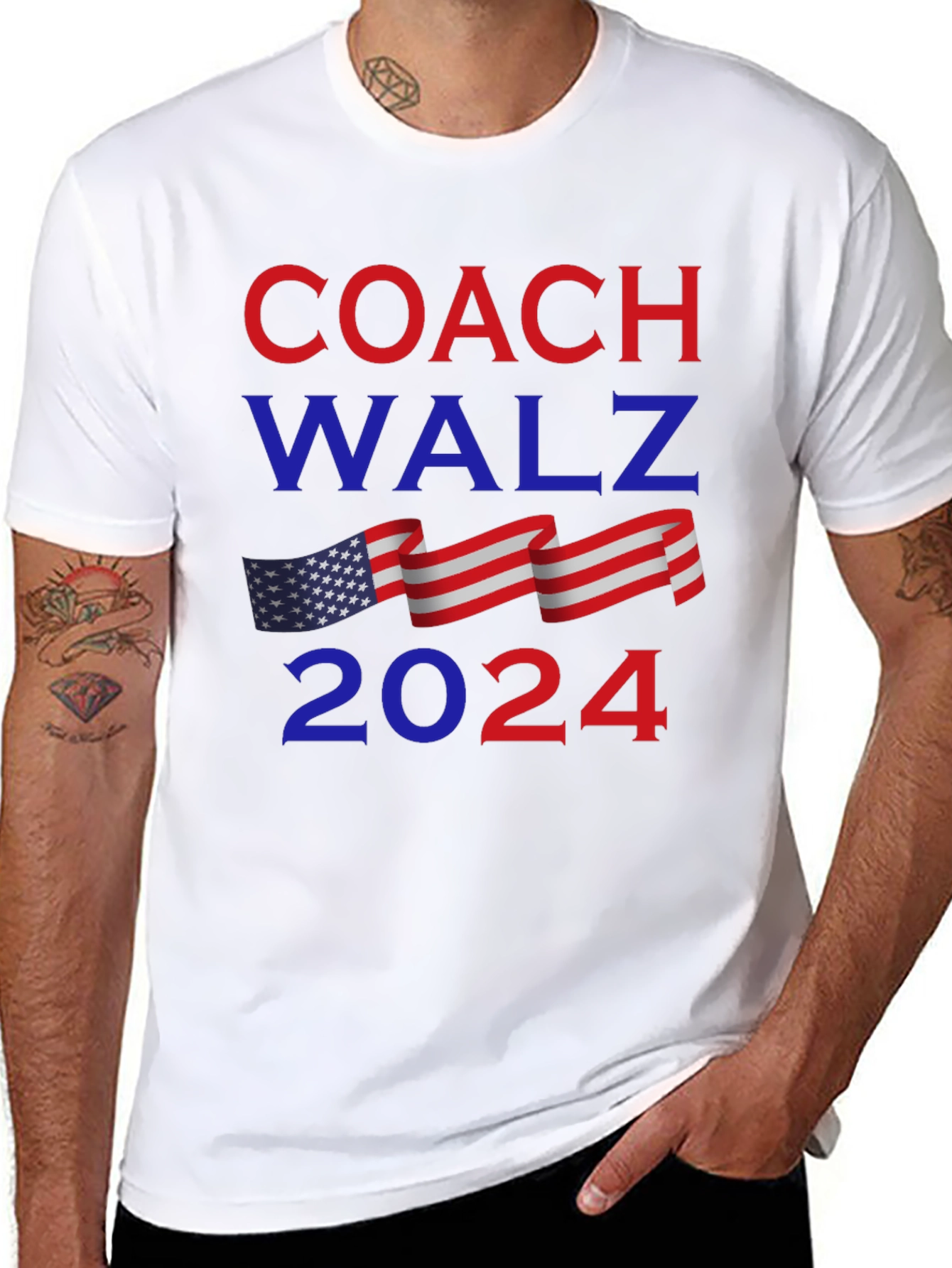 Coach Walz 2024 Graphic T-Shirt