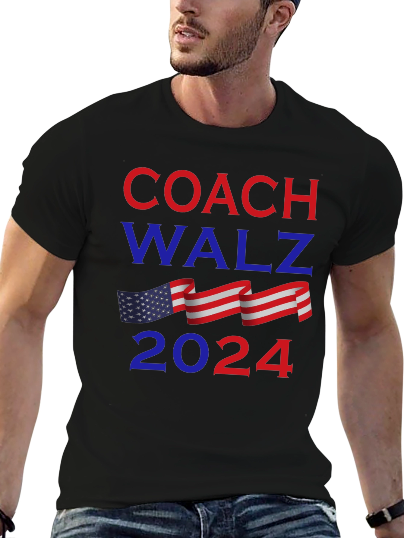 Coach Walz 2024 Graphic T-Shirt